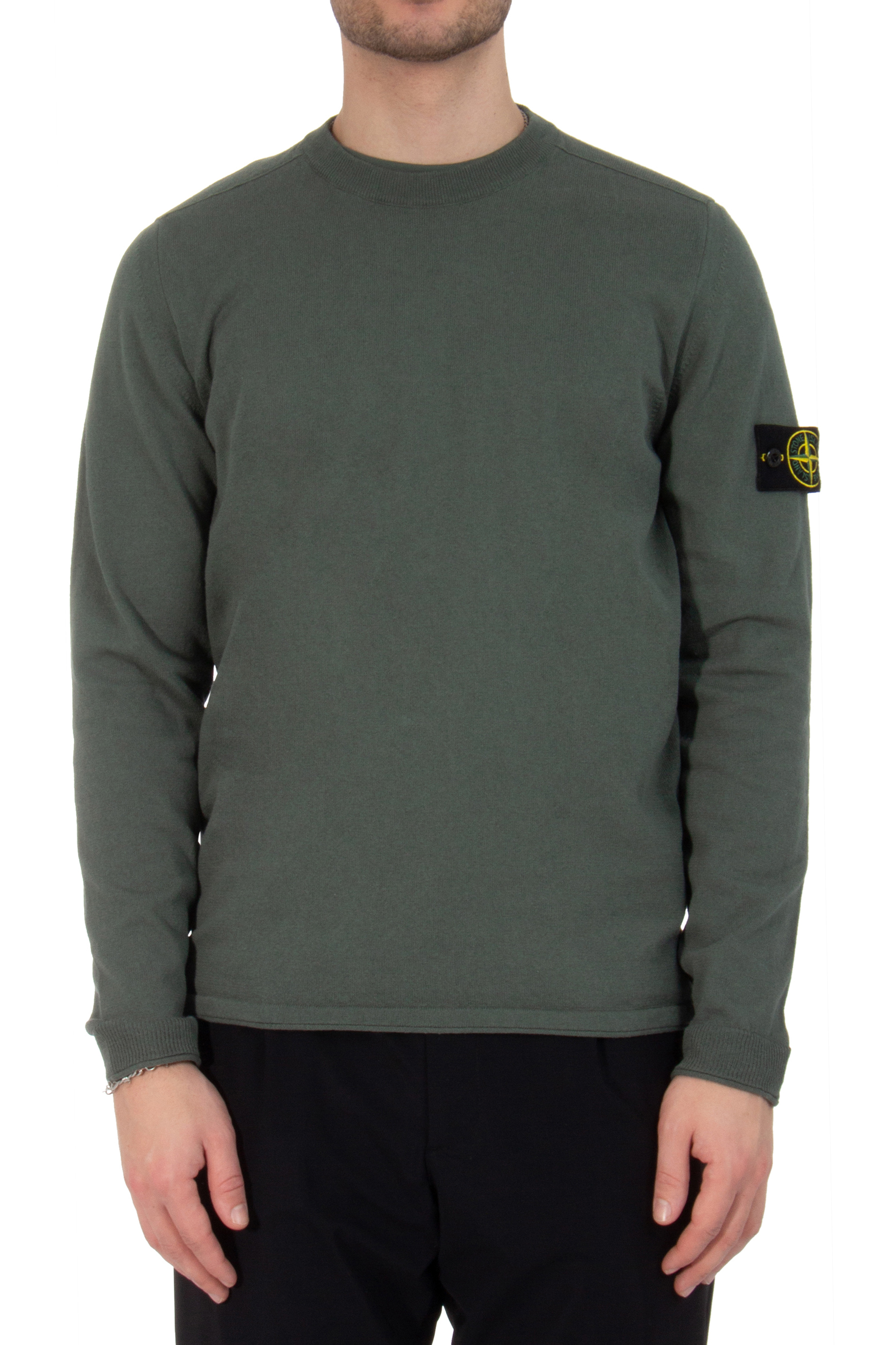 STONE ISLAND Organic Cotton Knit Sweater