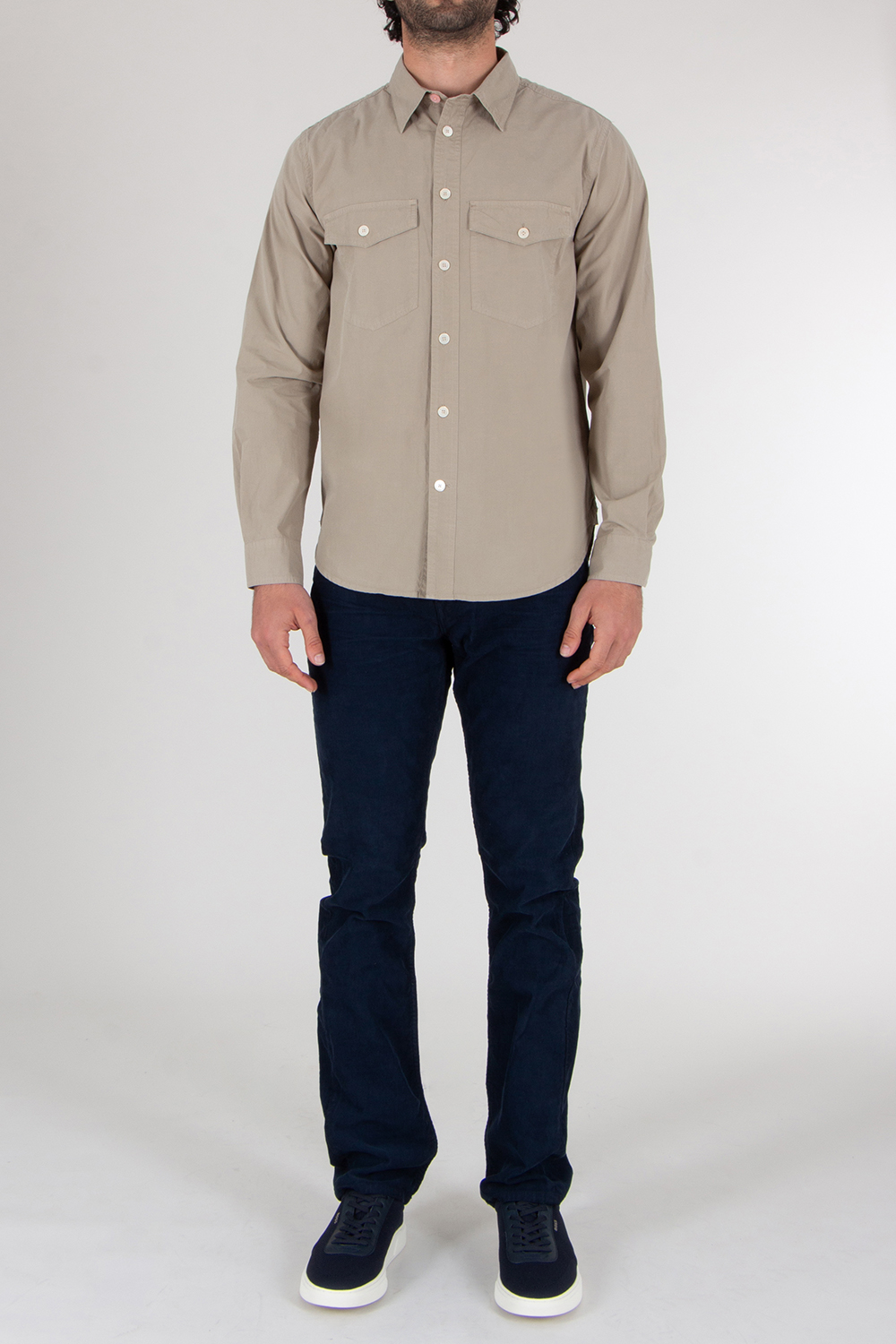 PAUL SMITH Regular Fit Organic Cotton Poplin Shirt