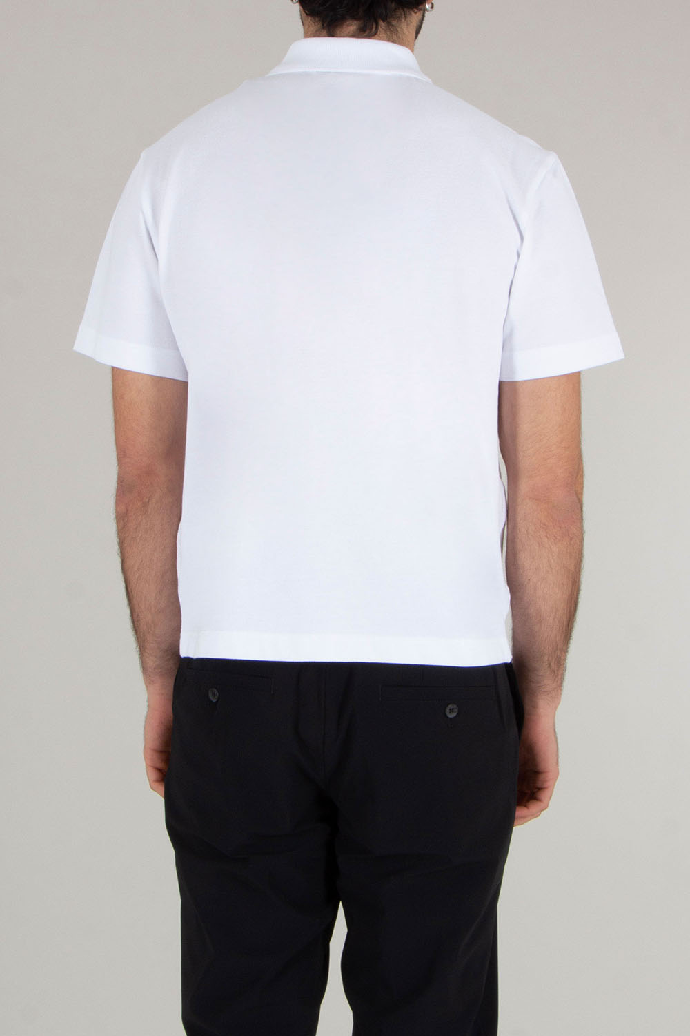 MONCLER Loose Fit Cotton Piqué Polo Shirt