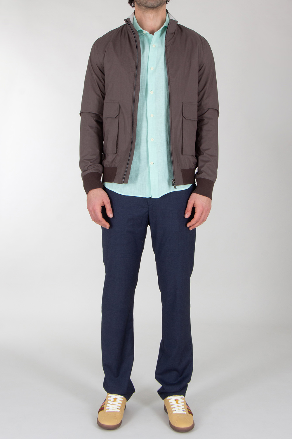 HERNO Slim fit Lightweight Cotton Stretch Jacket 