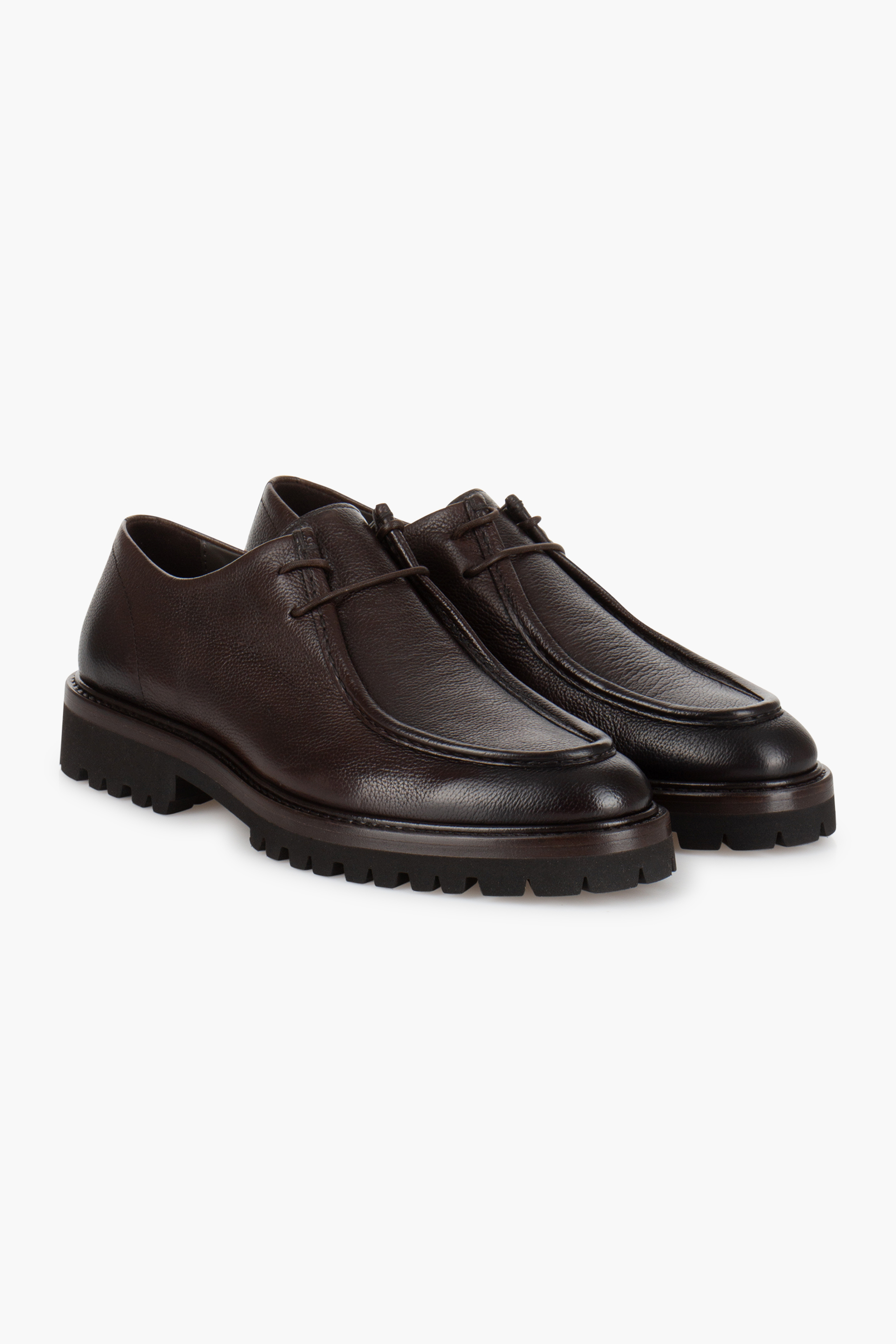 FABIANO RICCI Grained Leather Mocassins Bekleidung, Schuhwerk, Schuh, Sneaker