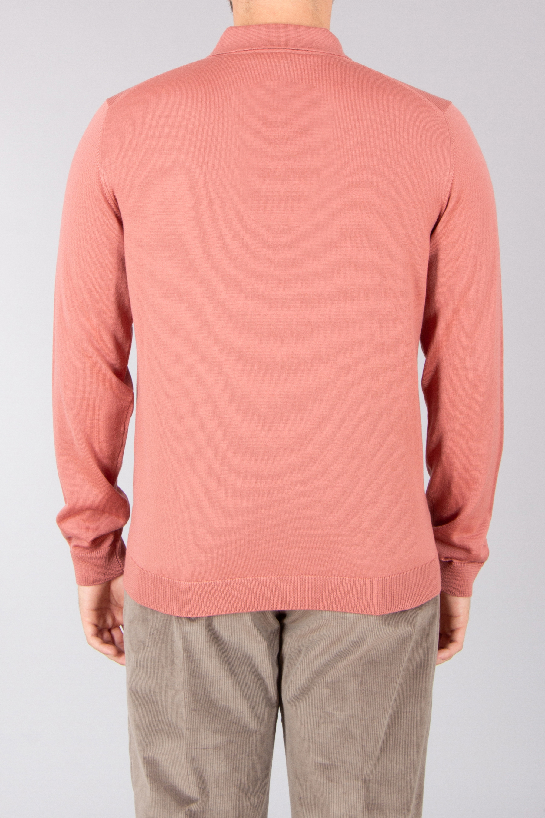 ROBERTO COLLINA Regular Fit Extra-Fine Wool Knit Polo Langarm, Ärmel, Strickwaren, Pullover, Sweatshirt