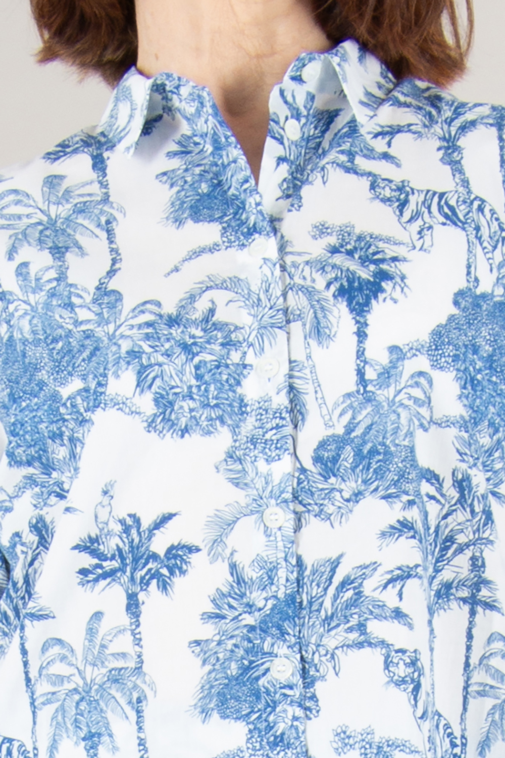 MC 2 SAINT BARTH Patterned Cotton Blouse Brigitte