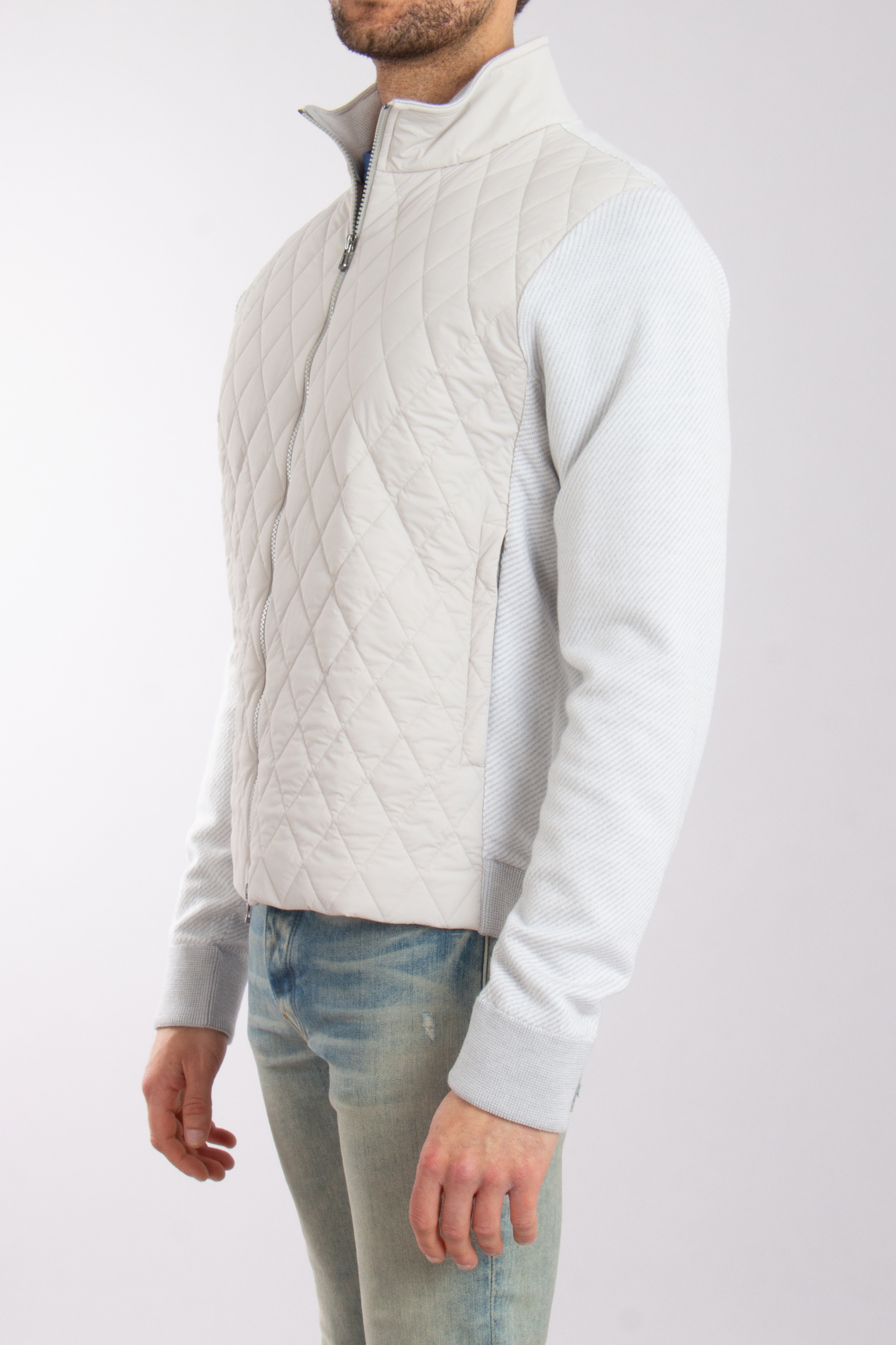 SEASE Padded Virgin Wool-Cashmere-Silk Cardigan SEASE Padded Virgin Wool-Cashmere-Silk Cardigan
