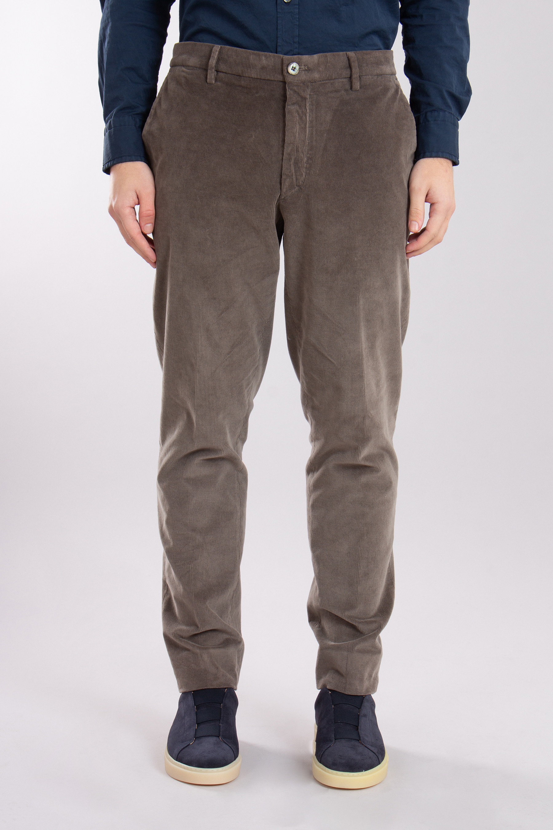 GTA Cotton-Modal-Stretch Corduroy Pants Davide
