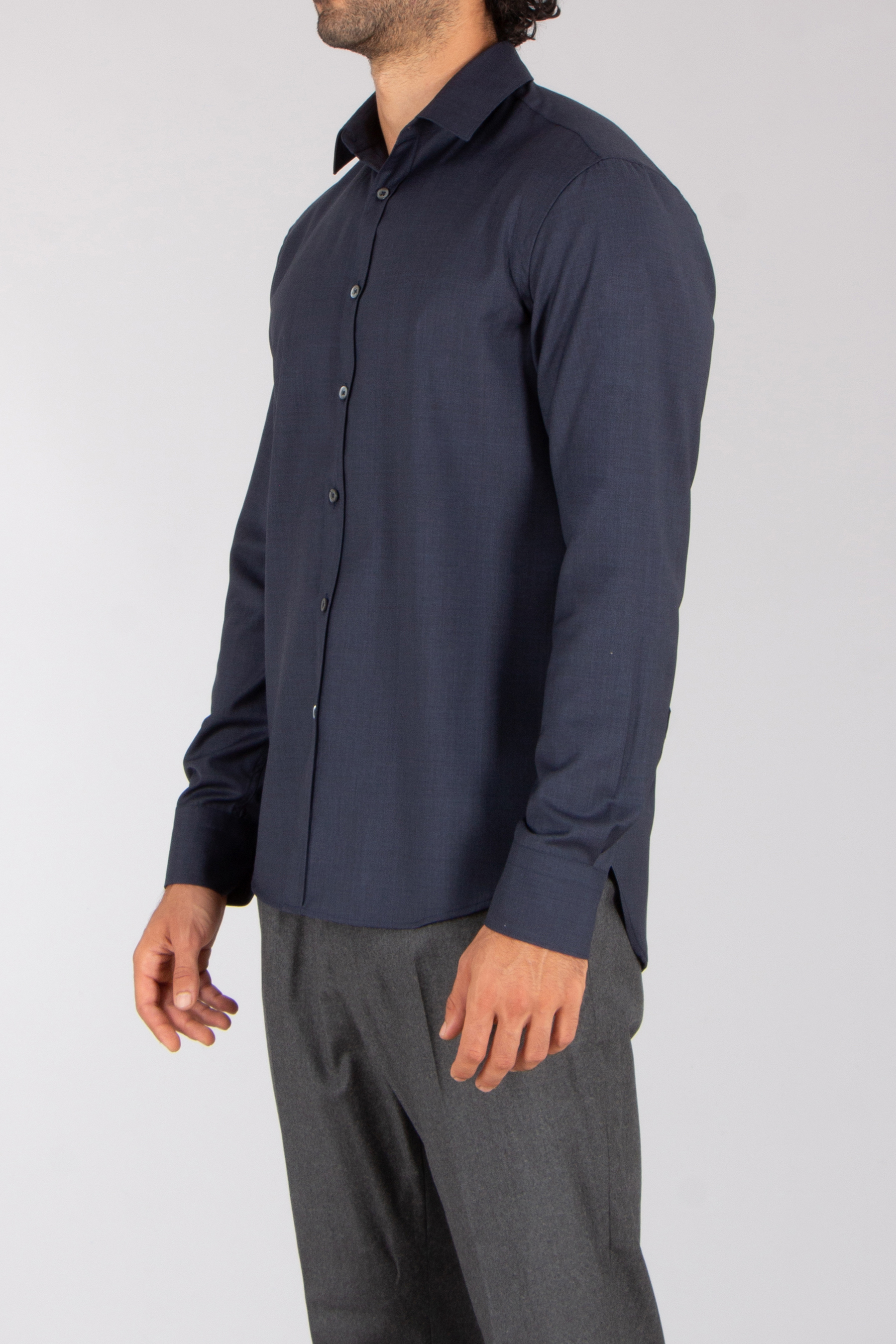 CANALI Regular Fit Wool Shirt Hemd, Langarm, Hosen, Mantel, Kleid, Hemd
