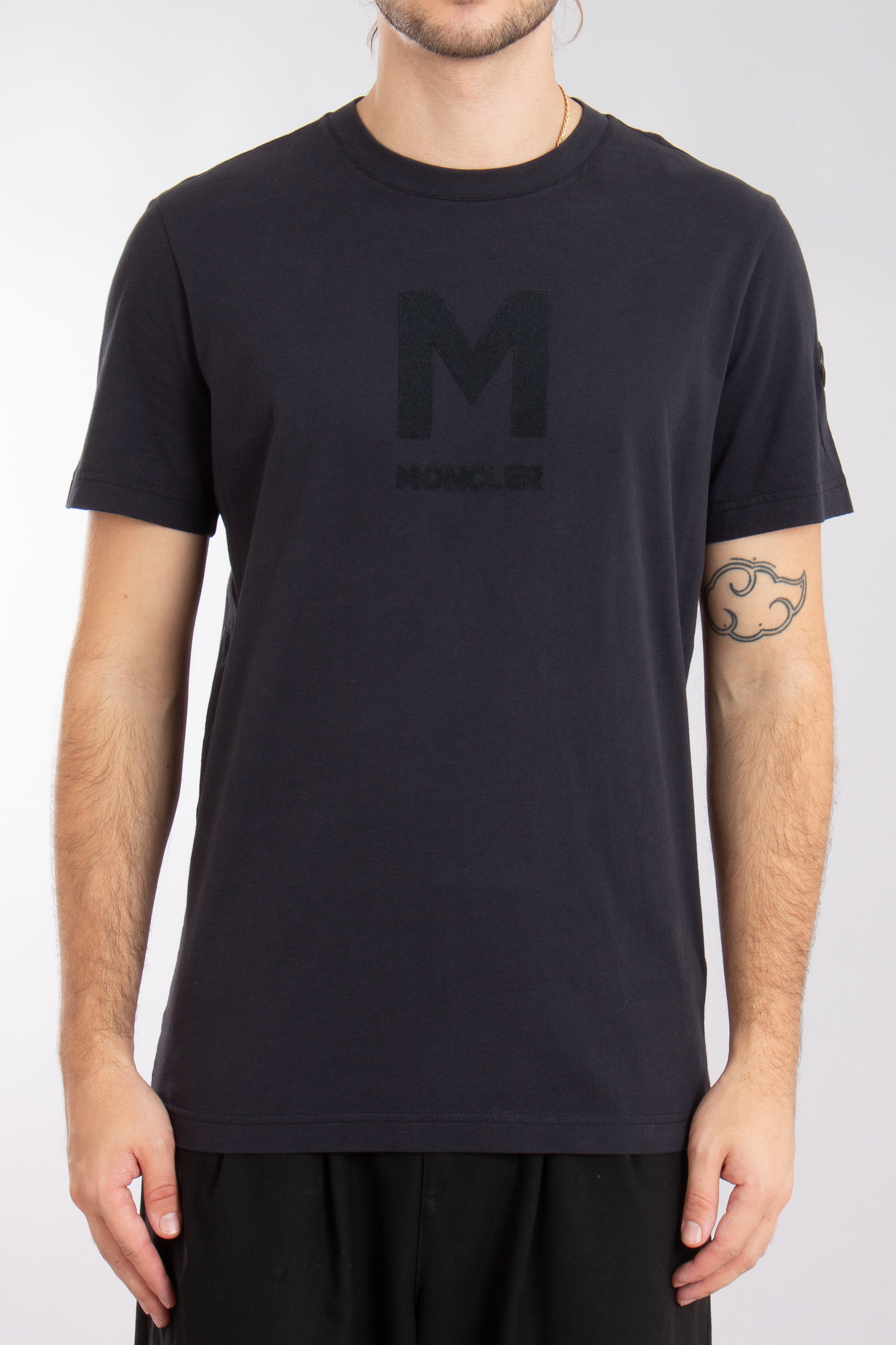 MONCLER Printed Organic Cotton Jersey T-Shirt MONCLER Printed Organic Cotton Jersey T-Shirt