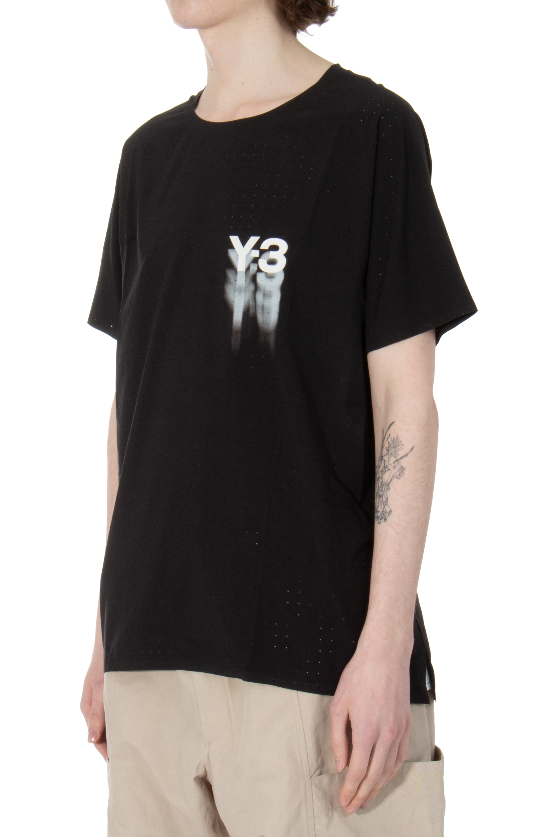 Y-3 Recycled Woven Stretch Running Short Sleeve T-Shirt