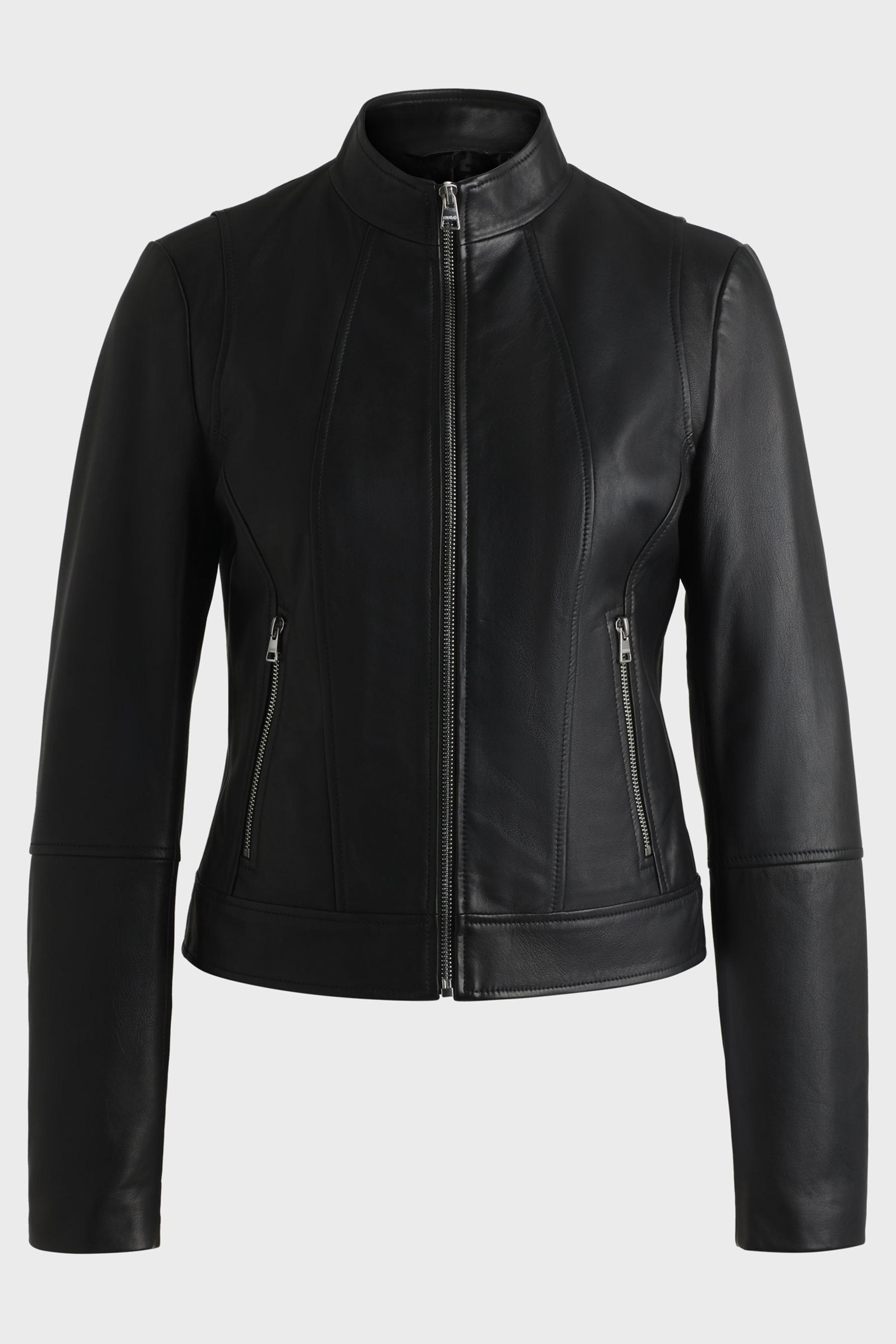 HUGO Regular Fit Leather Jacket Lasatta HUGO Regular Fit Leather Jacket Lasatta