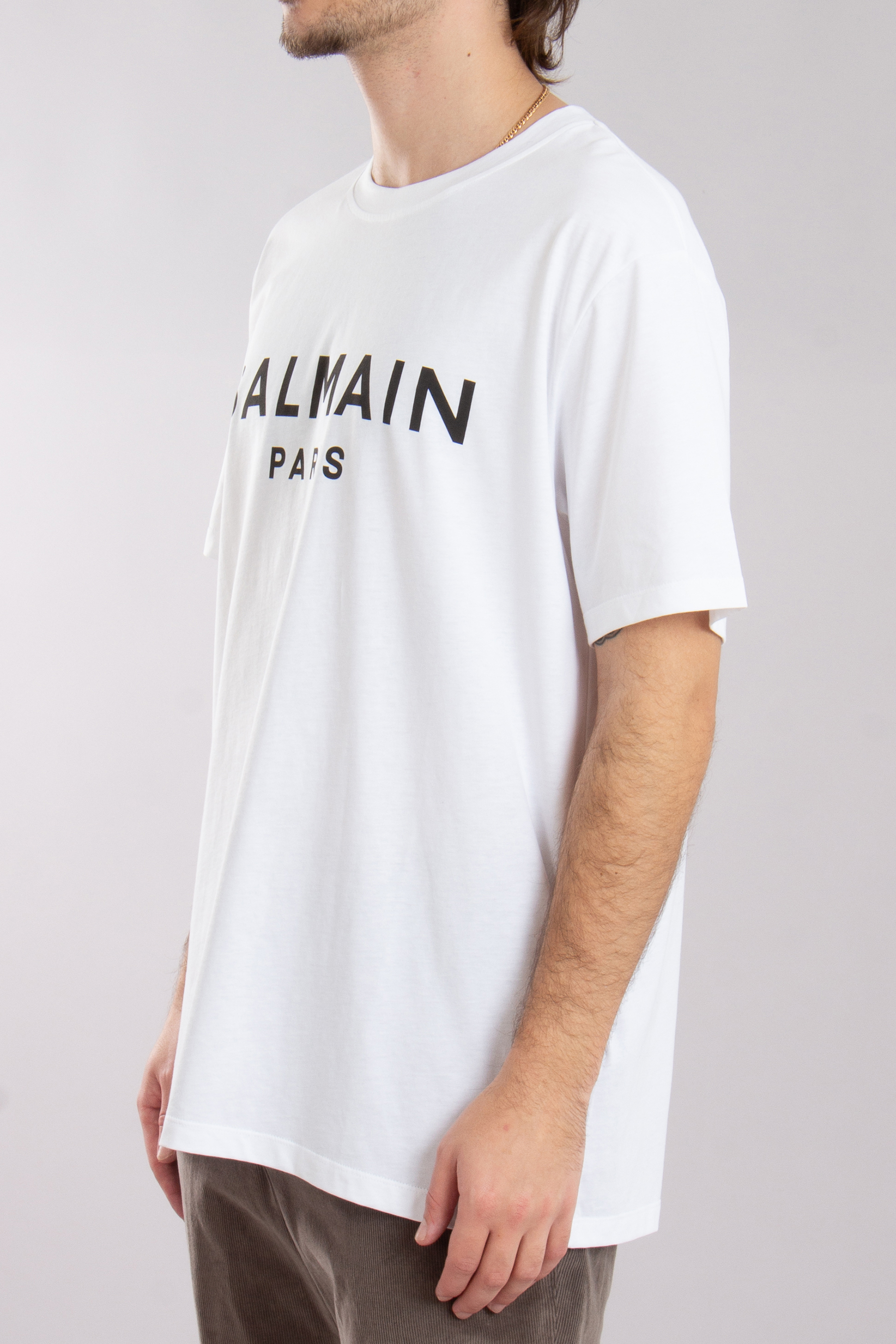 BALMAIN Printed Organic Cotton Jersey T-Shirt BALMAIN Printed Organic Cotton Jersey T-Shirt