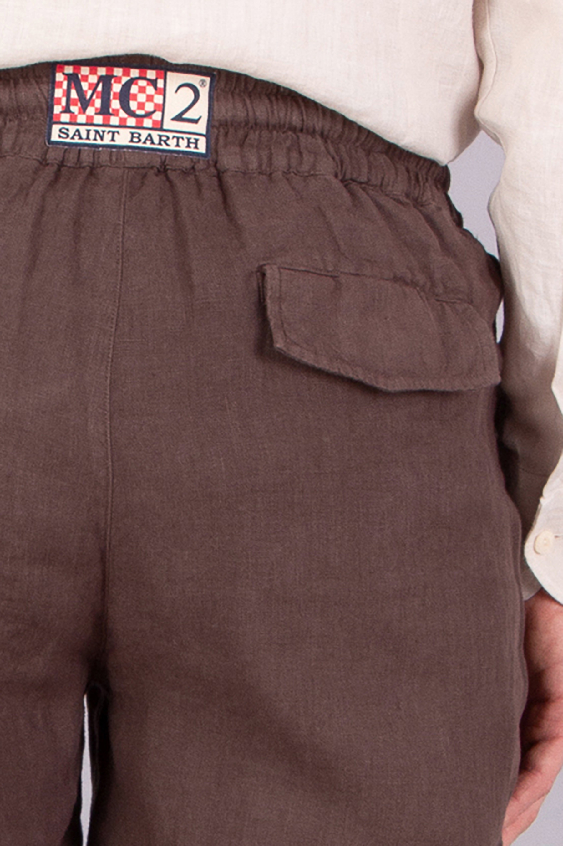 MC 2 SAINT BARTH Comfort Fit Linen Pants Calais MC 2 SAINT BARTH Comfort Fit Linen Pants Calais