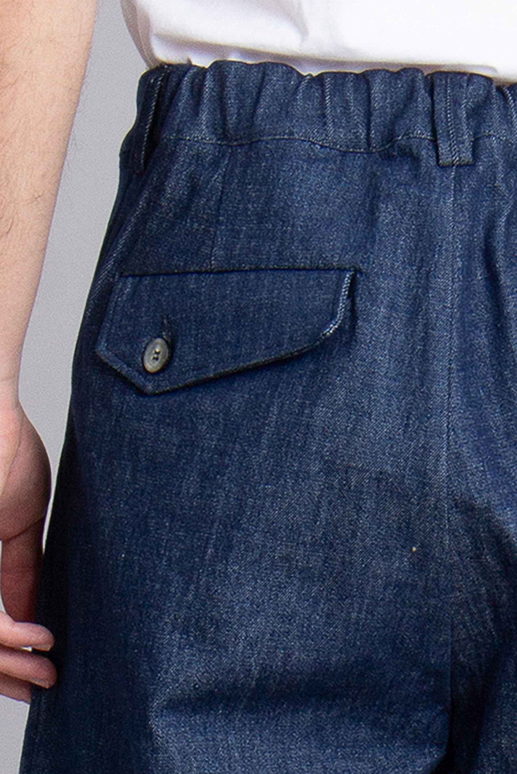 SEASE Wide Fit Cotton Stretch Denim Pants SEASE Wide Fit Cotton Stretch Denim Pants