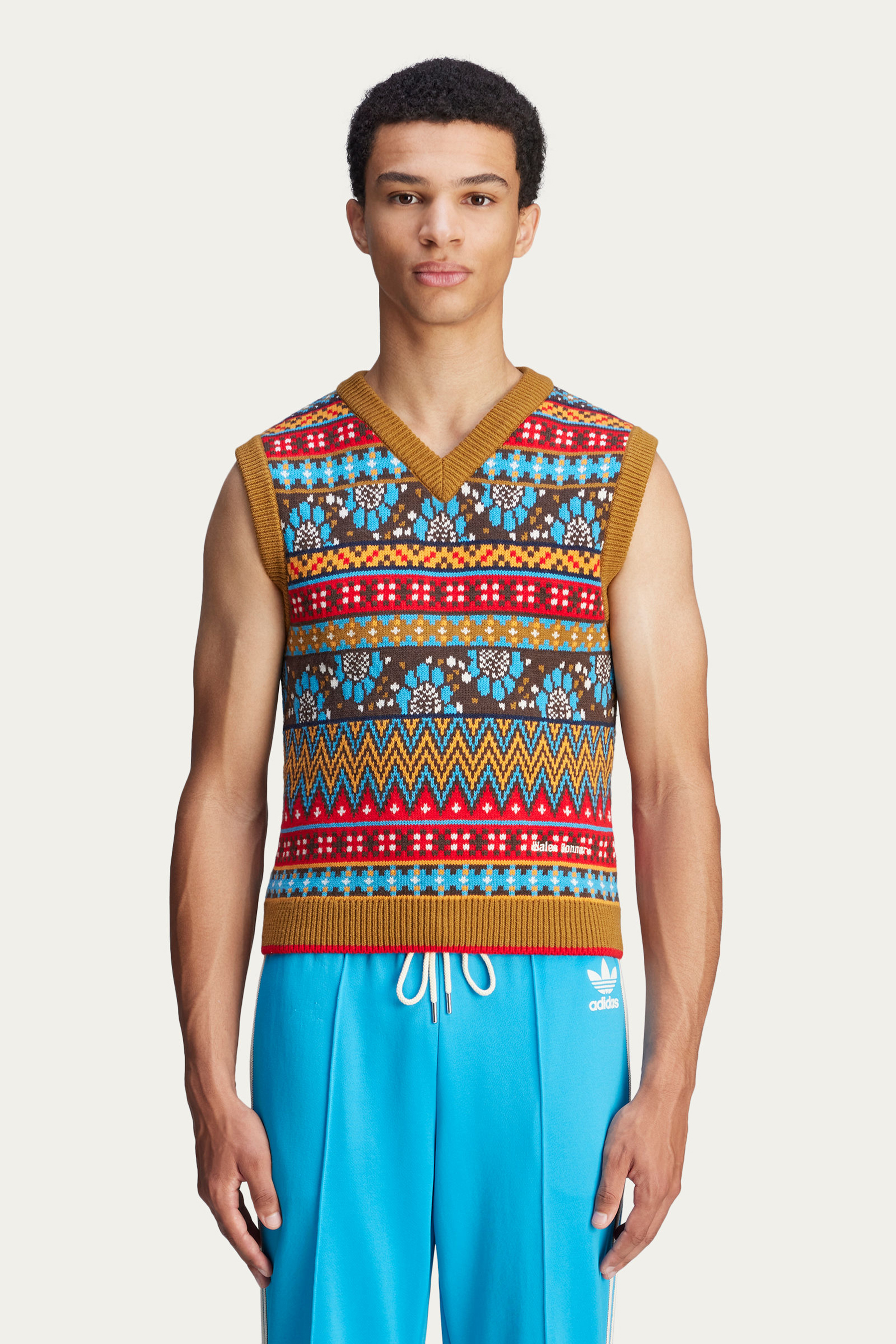 ADIDAS X Wales Bonner Patterned Knit Vest ADIDAS X Wales Bonner Patterned Knit Vest