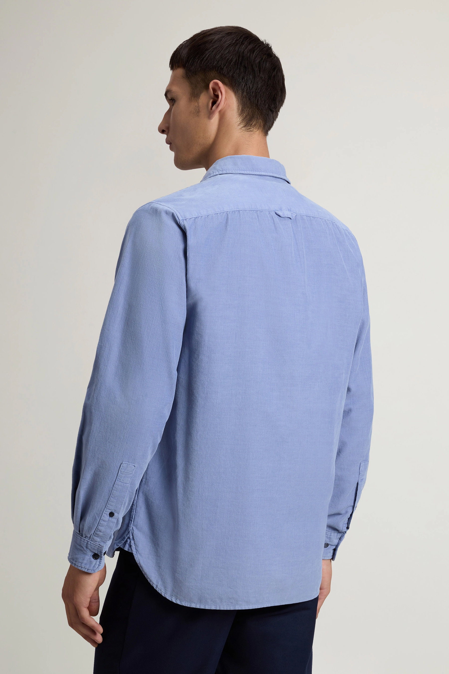 WOOLRICH Regular Fit Cotton Corduroy Shirt Mackey Langarm, Ärmel, Hemd, Mann, Person