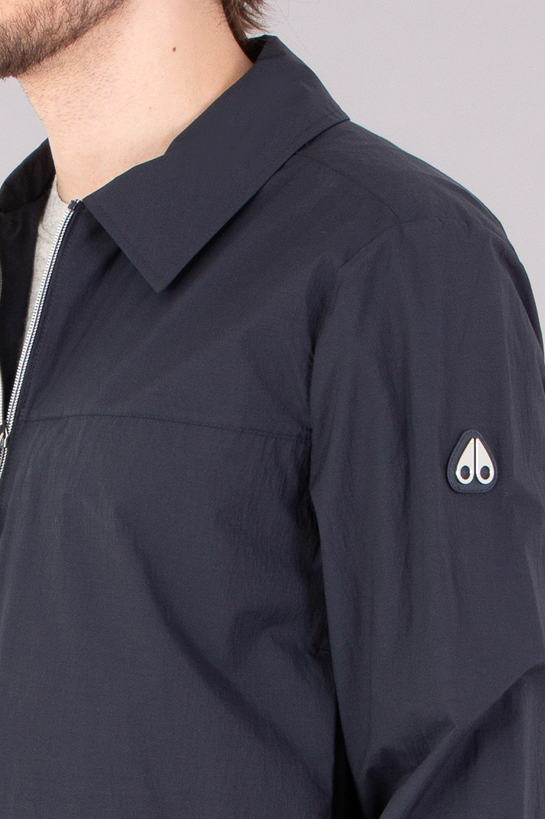 MOOSE KNUCKLES Recycled Nylon-Cotton Stretch Waverly Shirt Jacket MOOSE KNUCKLES Recycled Nylon-Cotton Stretch Waverly Shirt Jacket