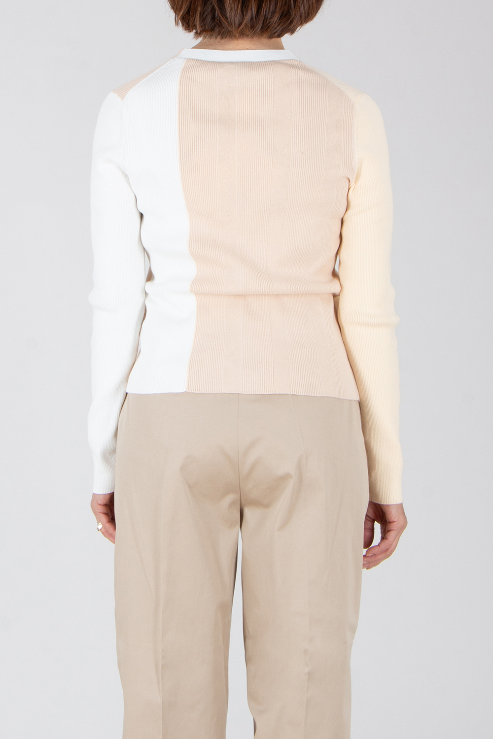 PAUL SMITH Regular Fit Colour-Block Organically Grown Cotton Cardigan