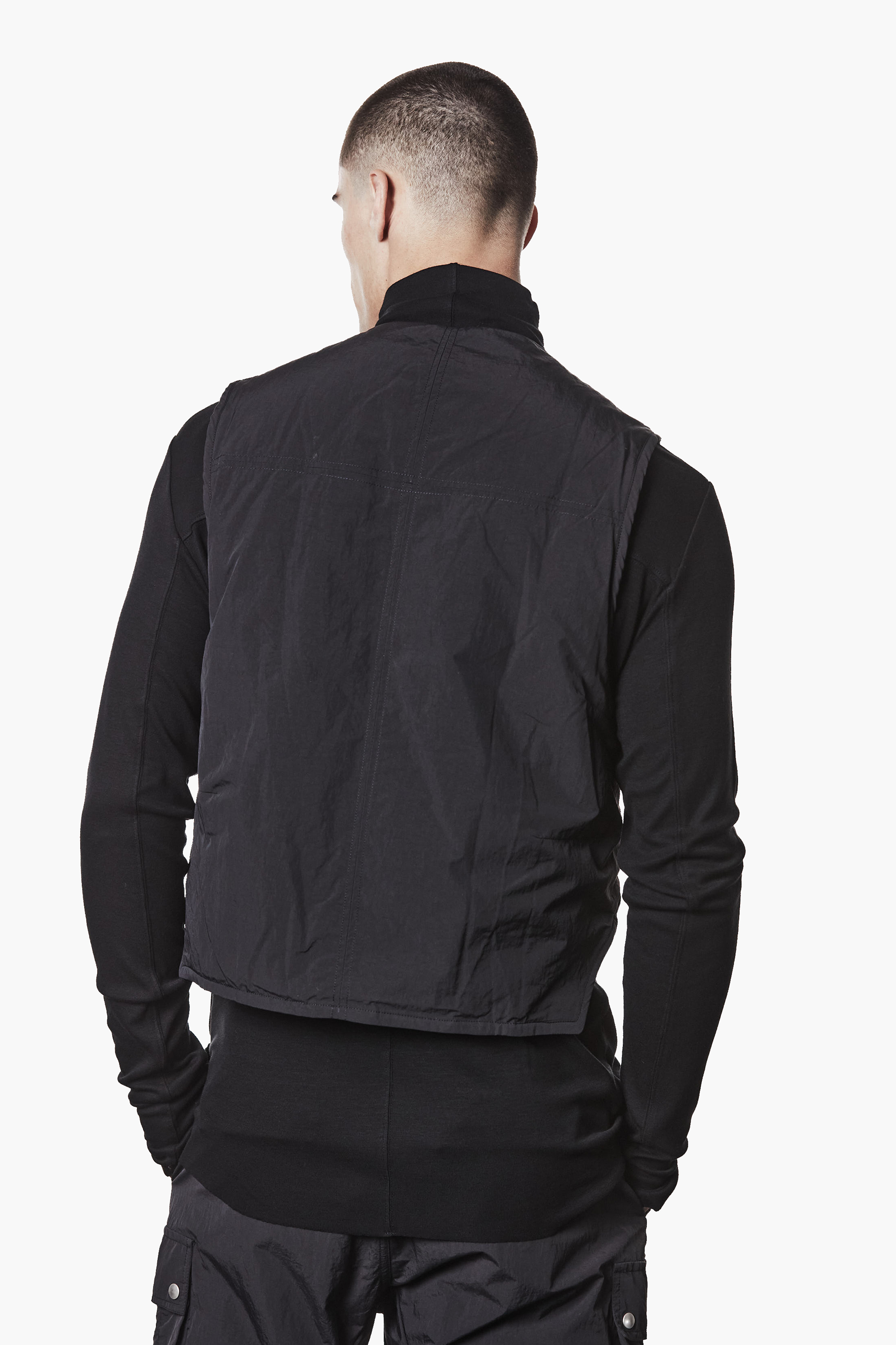 THOM KROM Regular Fit Padded Nylon Vest Mantel, Jacke, Langarm, Weste, Hemd