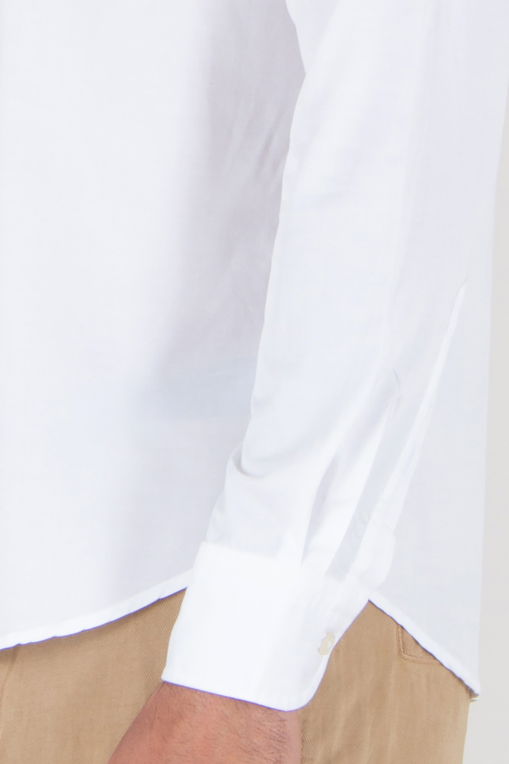 SONRISA Regular Fit Shark Collar Lyocell Cotton Shirt