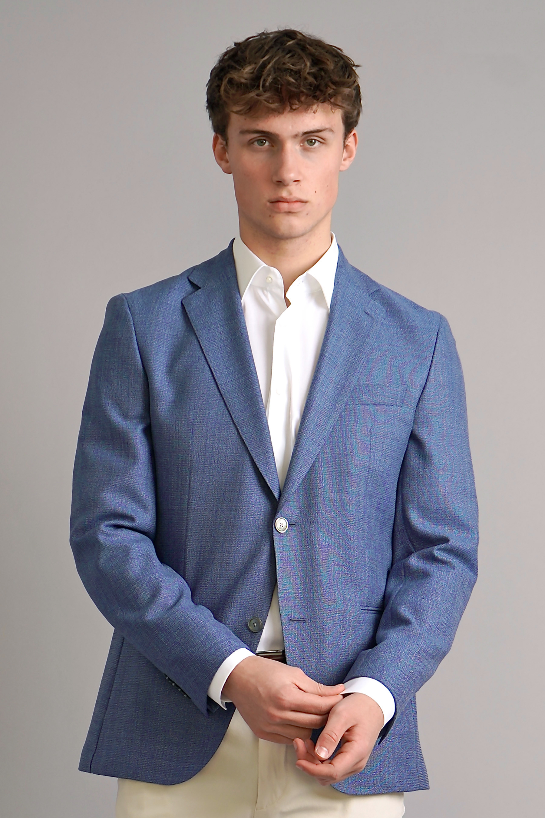 BOSS Slim Fit Structured Virgin Wool Jacket C-Huge