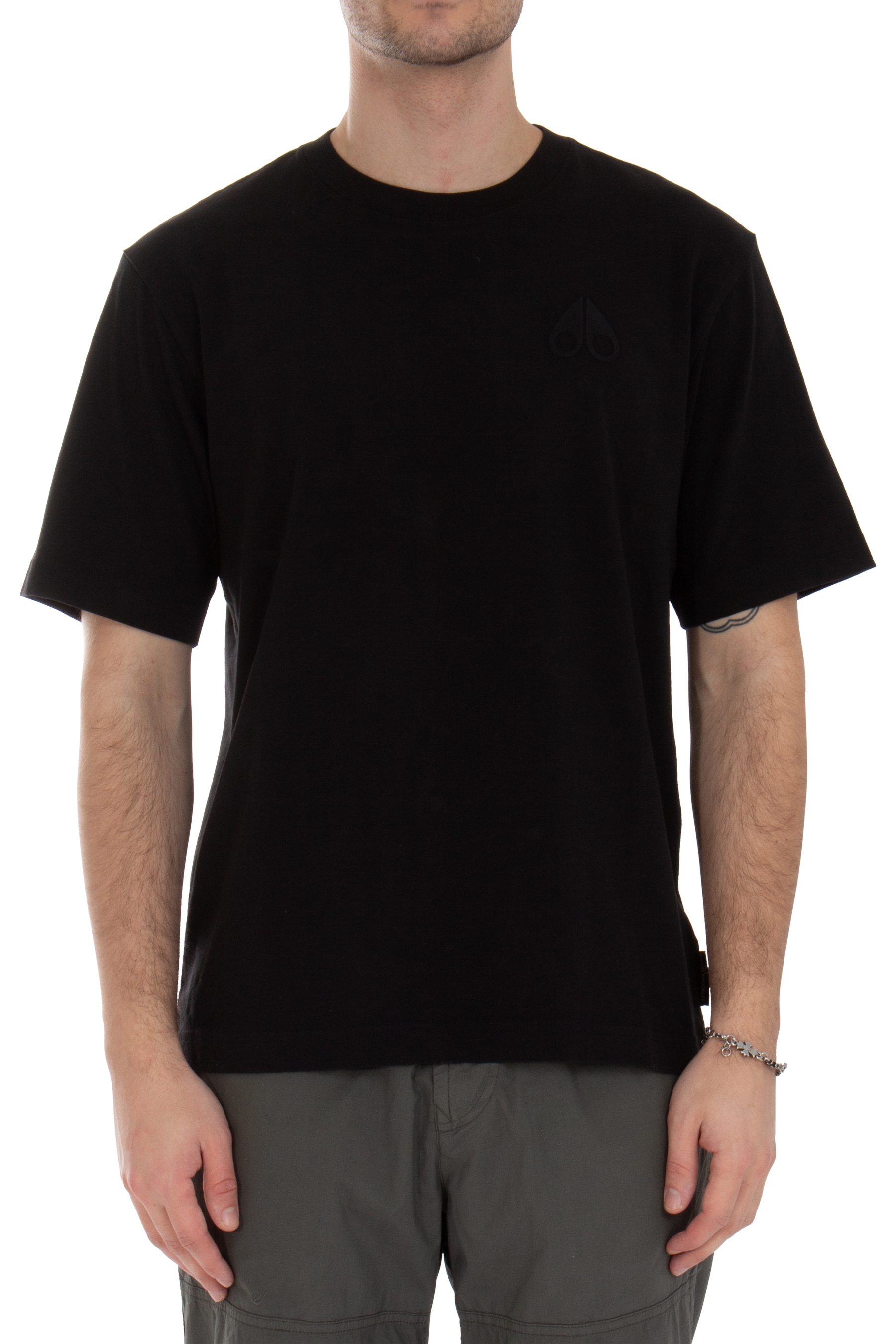 MOOSE KNUCKLES｜SHORT-SLEEVED ROUND NECK T-SHIRTS (M14MT Classic Cotton T-shirt - Moose Knuckles Men | Printemps.com