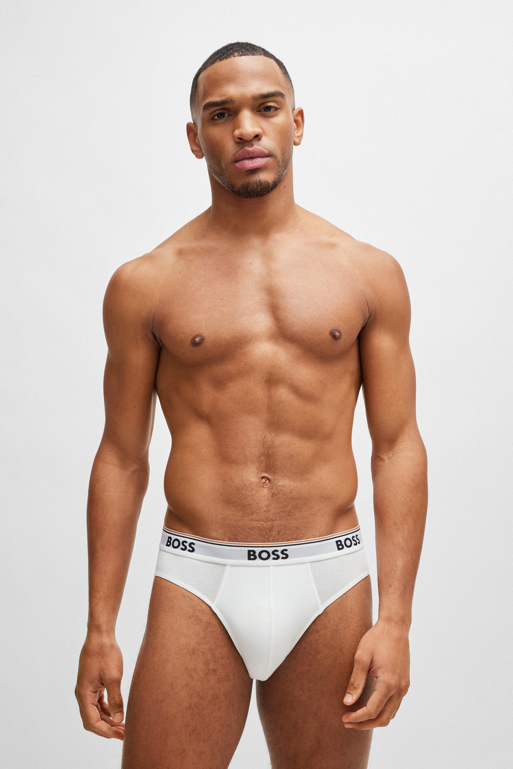 BOSS 3-Pack Cotton Stretch Briefs Power BOSS 3-Pack Cotton Stretch Briefs Power
