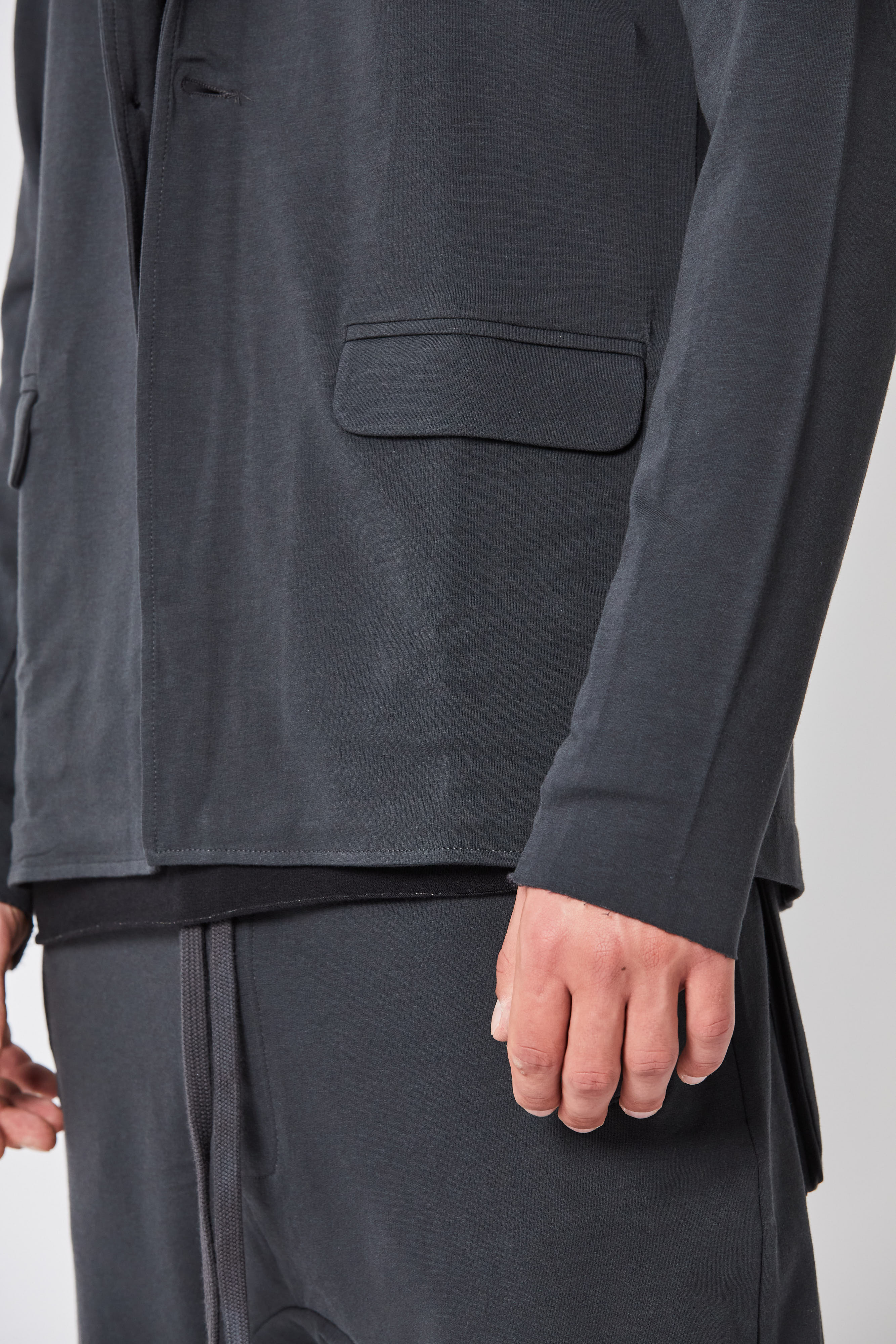 THOM KROM Slim Fit Cotton Modal Stretch One Button Jacket THOM KROM Slim Fit Cotton Modal Stretch One Button Jacket