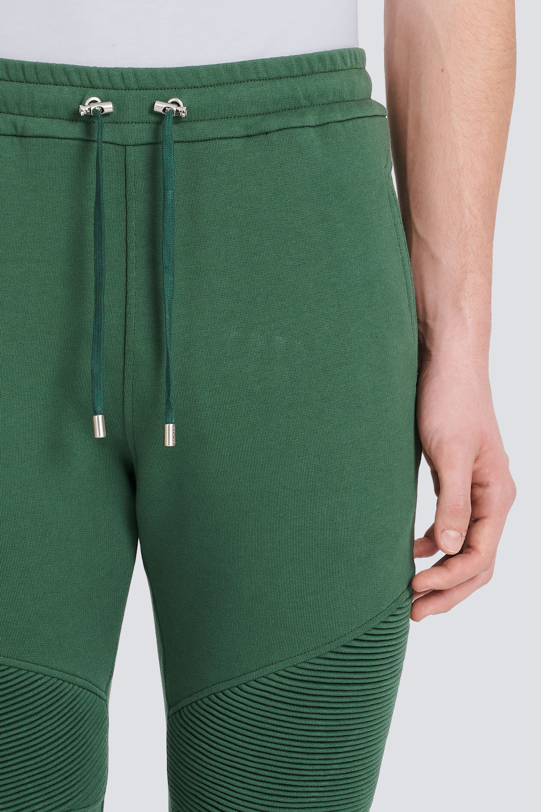 BALMAIN BIKER LOGO SWEATPANTS