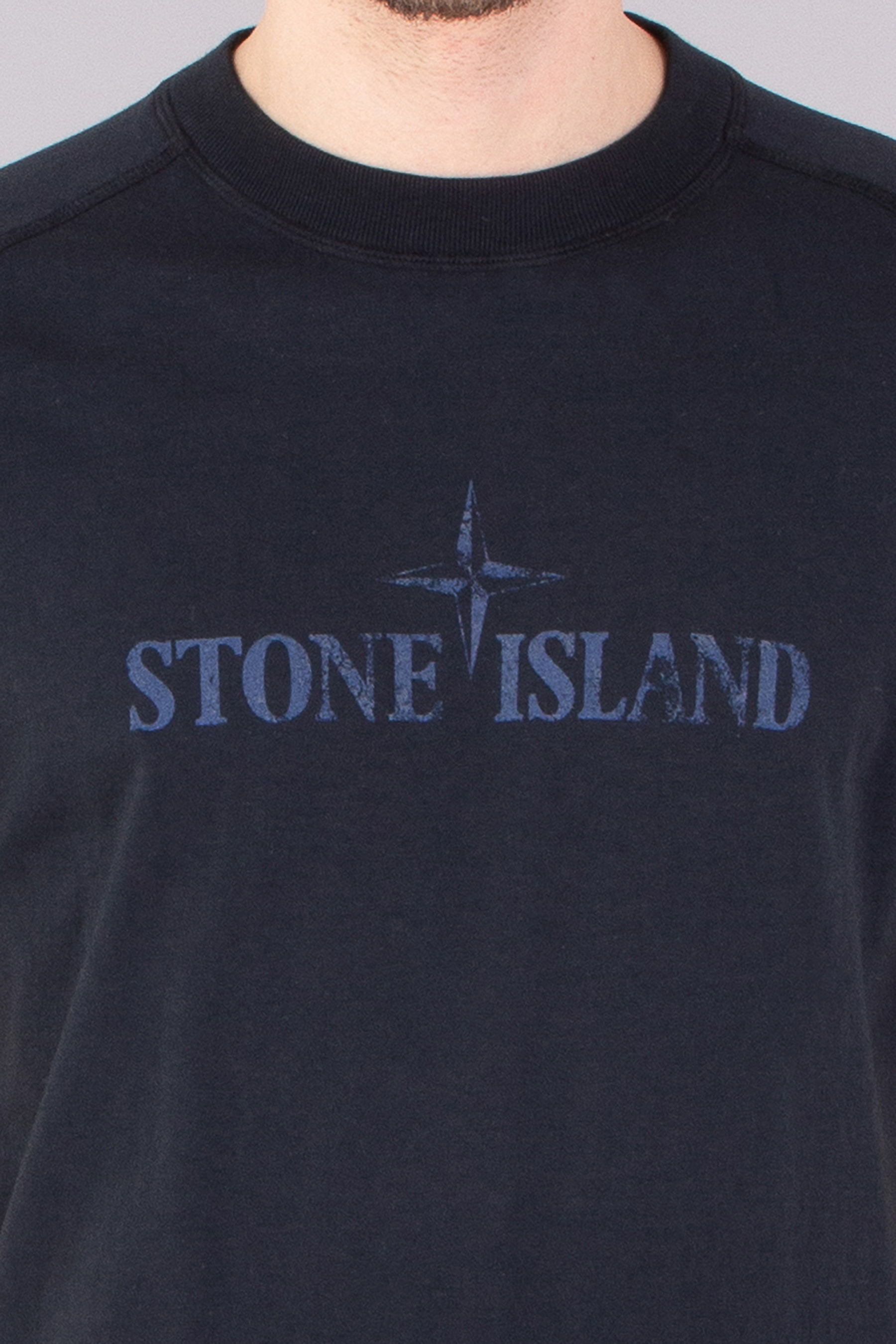 STONE ISLAND Institutional Two Print Organic Cotton Jersey T-Shirt STONE ISLAND Institutional Two Print Organic Cotton Jersey T-Shirt