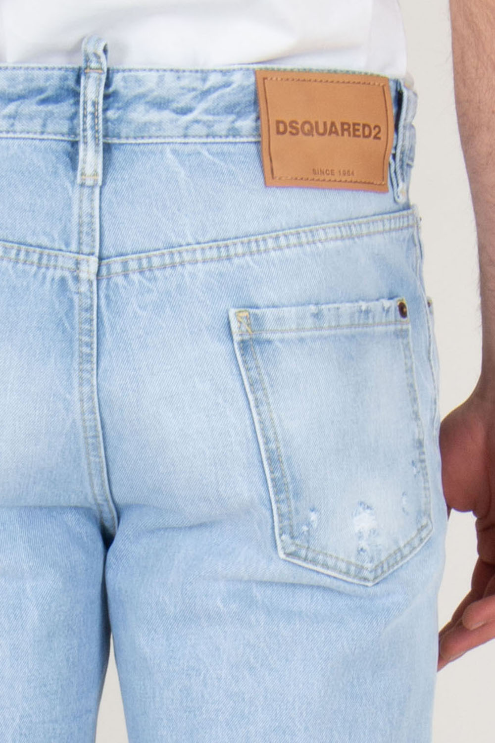 DSQUARED2 Regular Fit Washed Distressed Denim Jeans 642