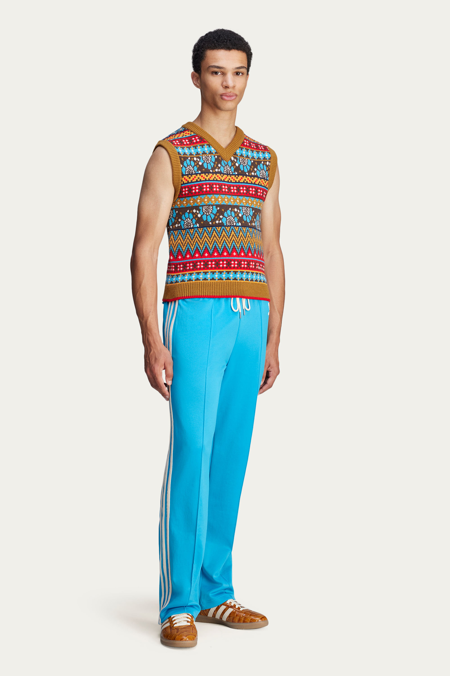 ADIDAS X Wales Bonner Patterned Knit Vest ADIDAS X Wales Bonner Patterned Knit Vest
