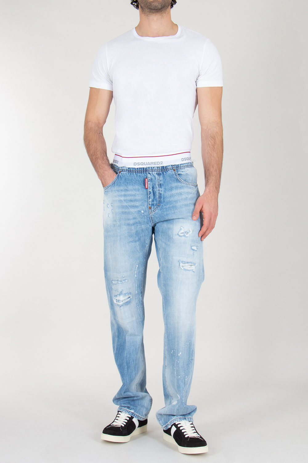DSQUARED2 Relaxed Fit Distressed Jeans