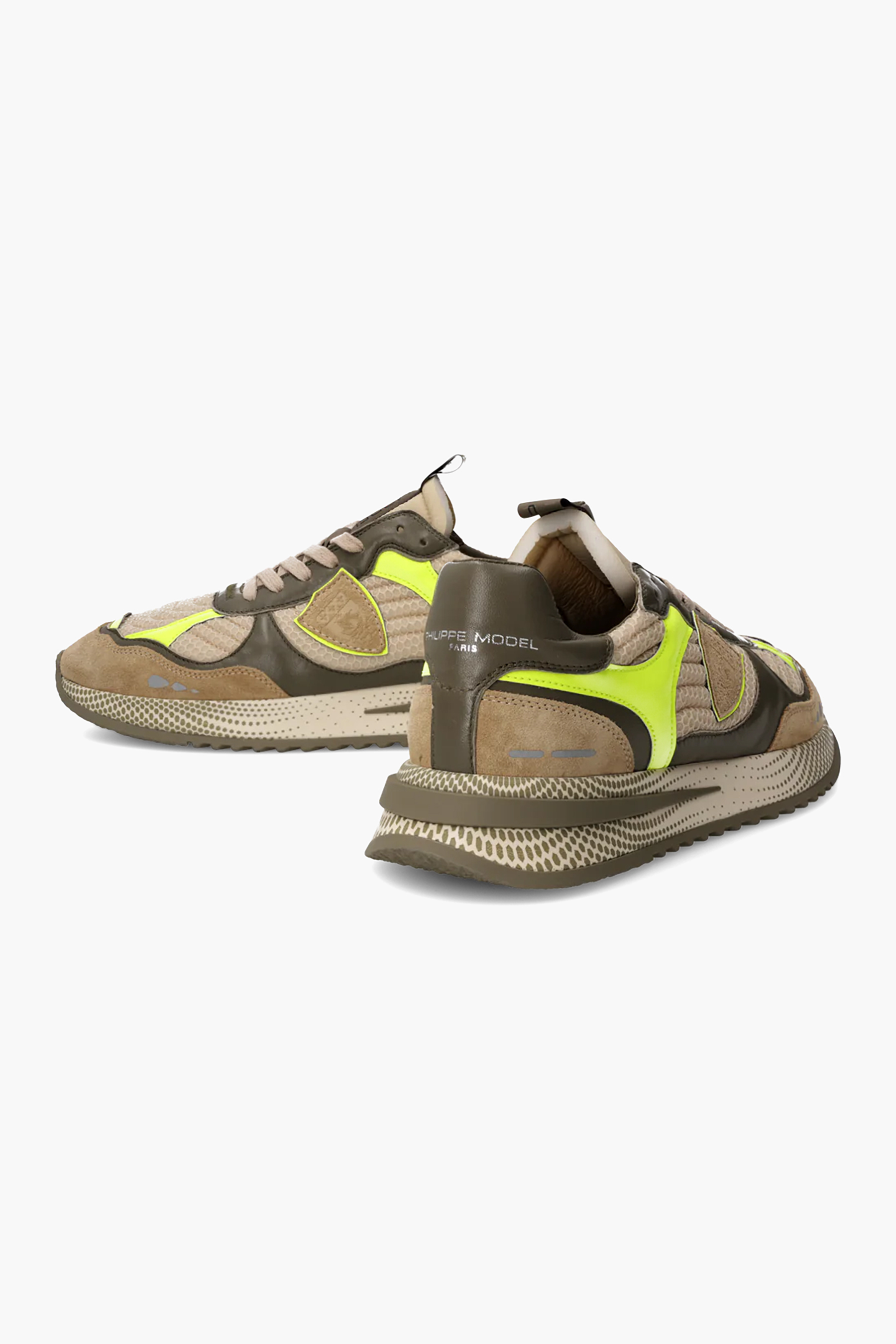 PHILIPPE MODEL Mesh & Leather Running Sneakers Olympique Low PHILIPPE MODEL Mesh & Leather Running Sneakers Olympique Low