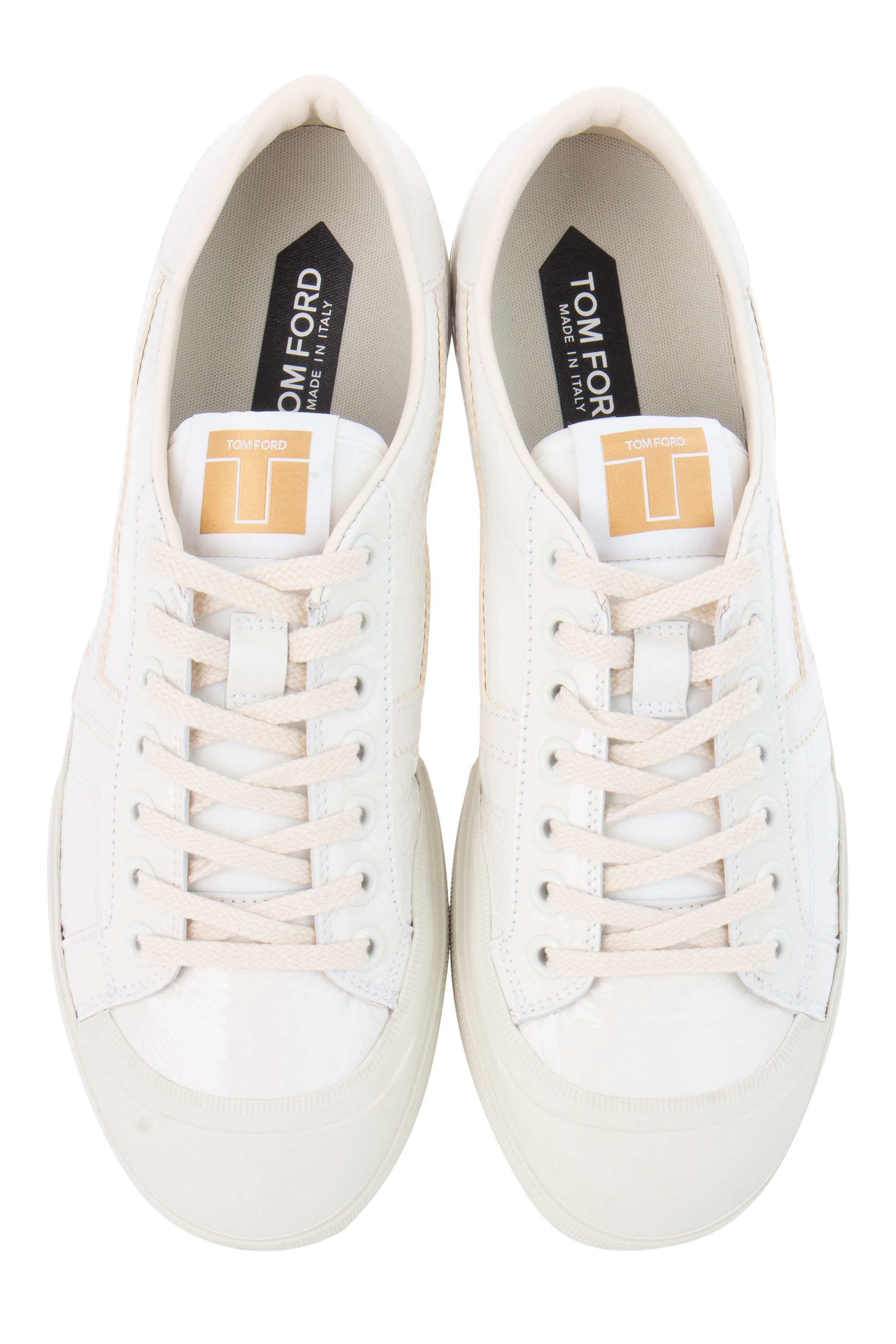 TOM FORD Textured Patent Leather Sneakers Jarvis TOM FORD Textured Patent Leather Sneakers Jarvis