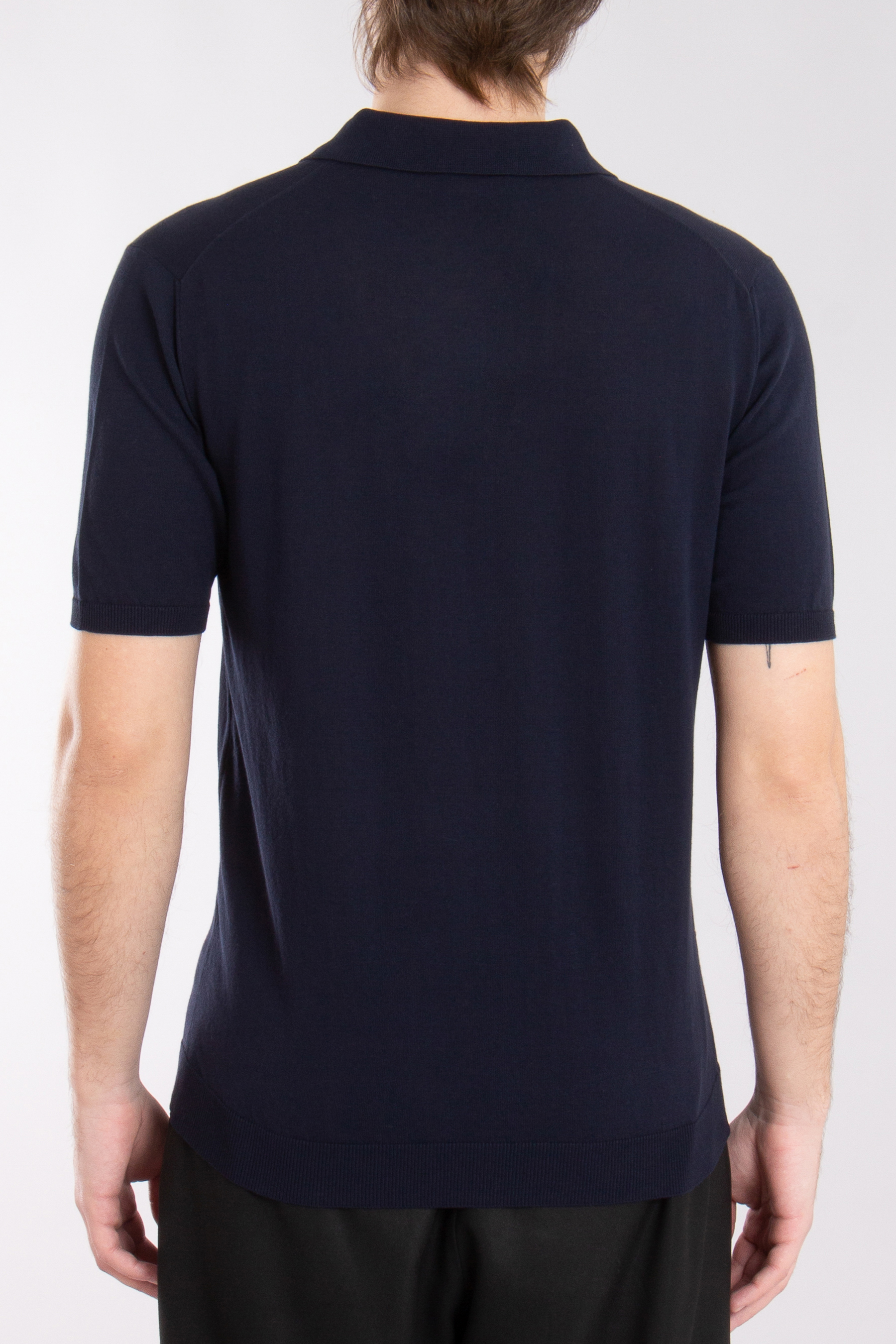 ROBERTO COLLINA Regular Cotton Crêpe Knit Polo ROBERTO COLLINA Regular Cotton Crêpe Knit Polo