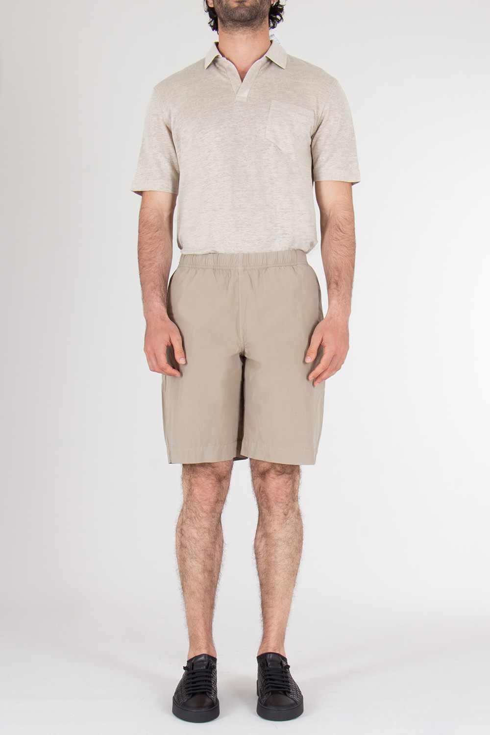 PAUL SMITH Regular Fit Organic Cotton Drawcord Shorts