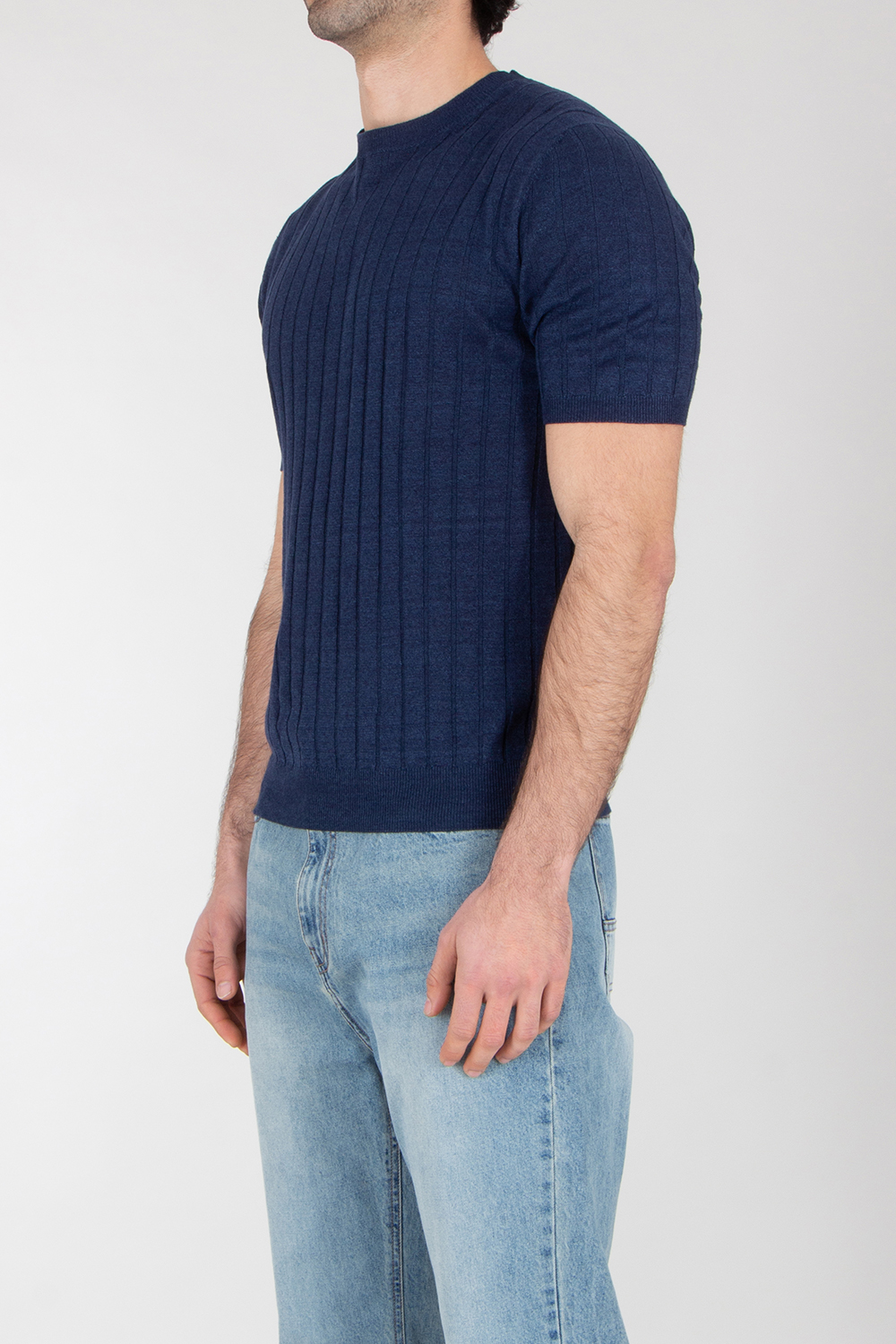  BOGLIOLI Knitted Cotton Linen T-Shirt
