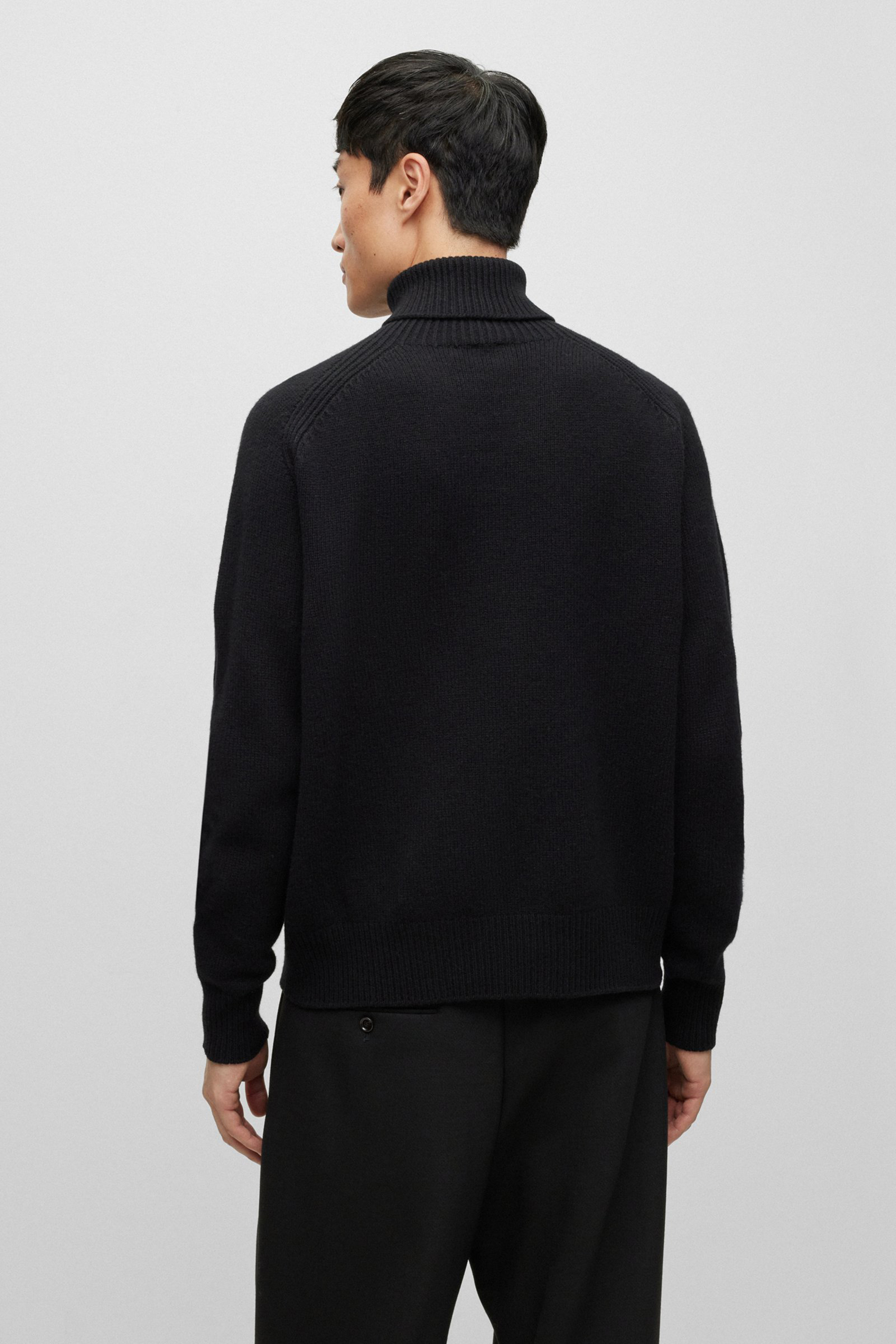 BOSS Virgin Wool Turtleneck Sweater Milione