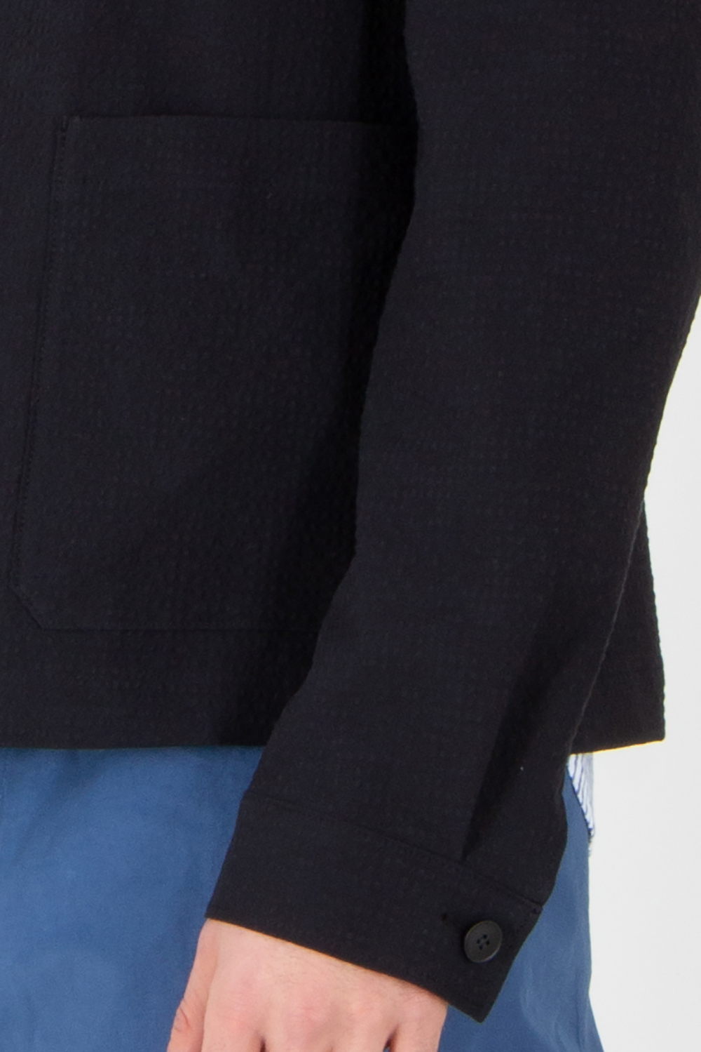 HUGO Modern Fit Performance Super Flex Cotton Seersucker Overshirt John