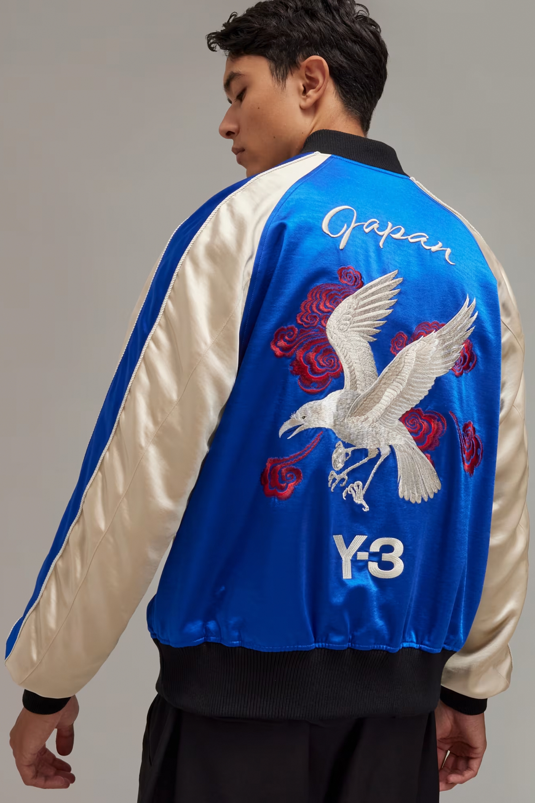 Y-3 X JFA Embroidered Reversible Souvenir Jacket Y-3 X JFA Embroidered Reversible Souvenir Jacket