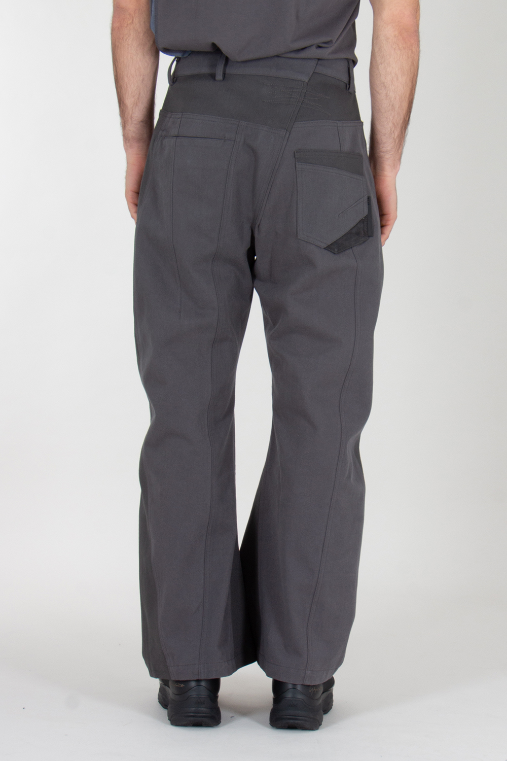 XLM Regular Fit Paneled Wide Leg Denim Jeans