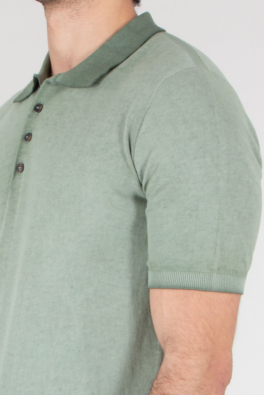 AROVESCIO Regular Fit Cotton Knit Polo