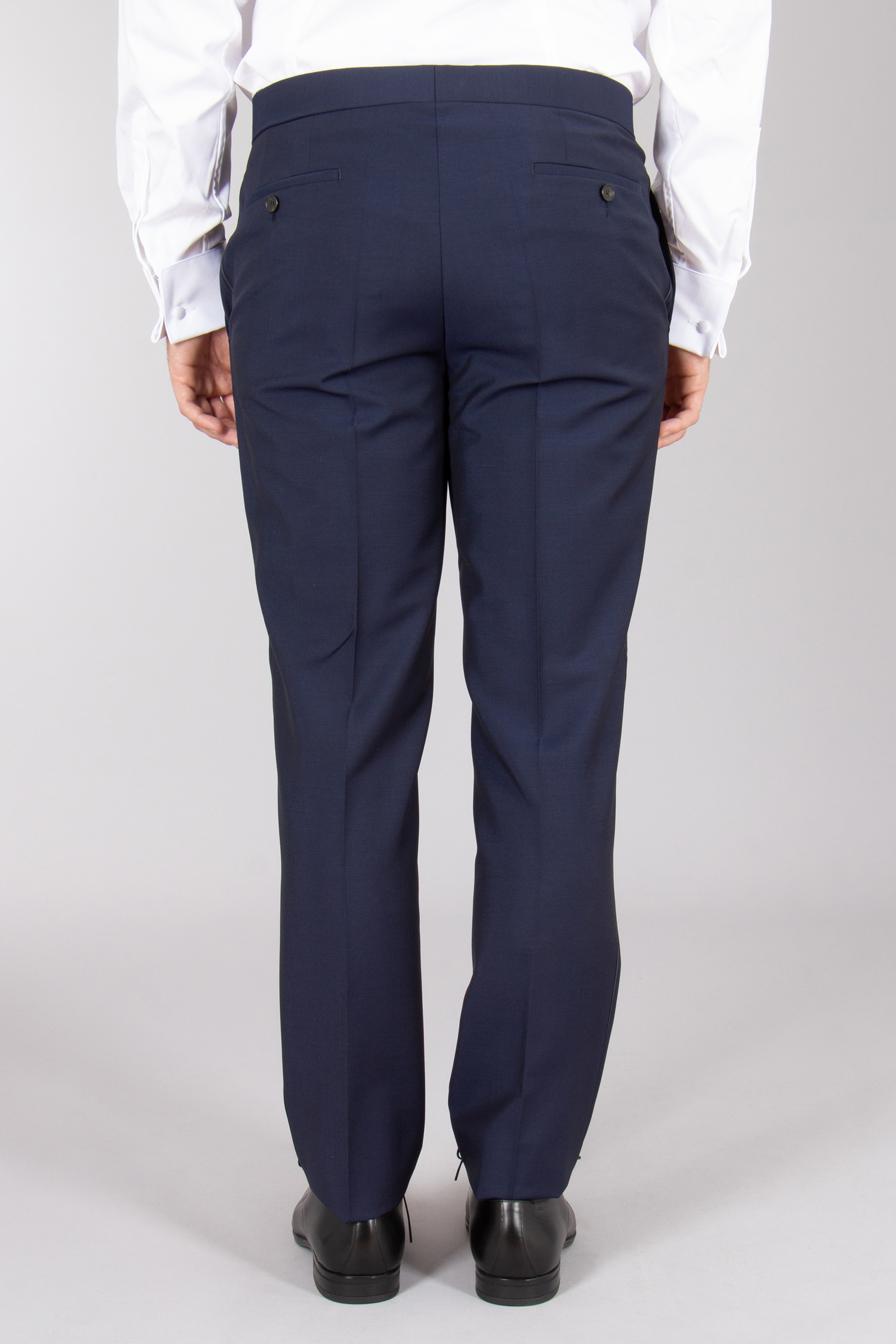 DRESSLER Regular Fit Wool-Mohair Blend Tuxedo Pants Jade Bekleidung, Hosen, Jeans