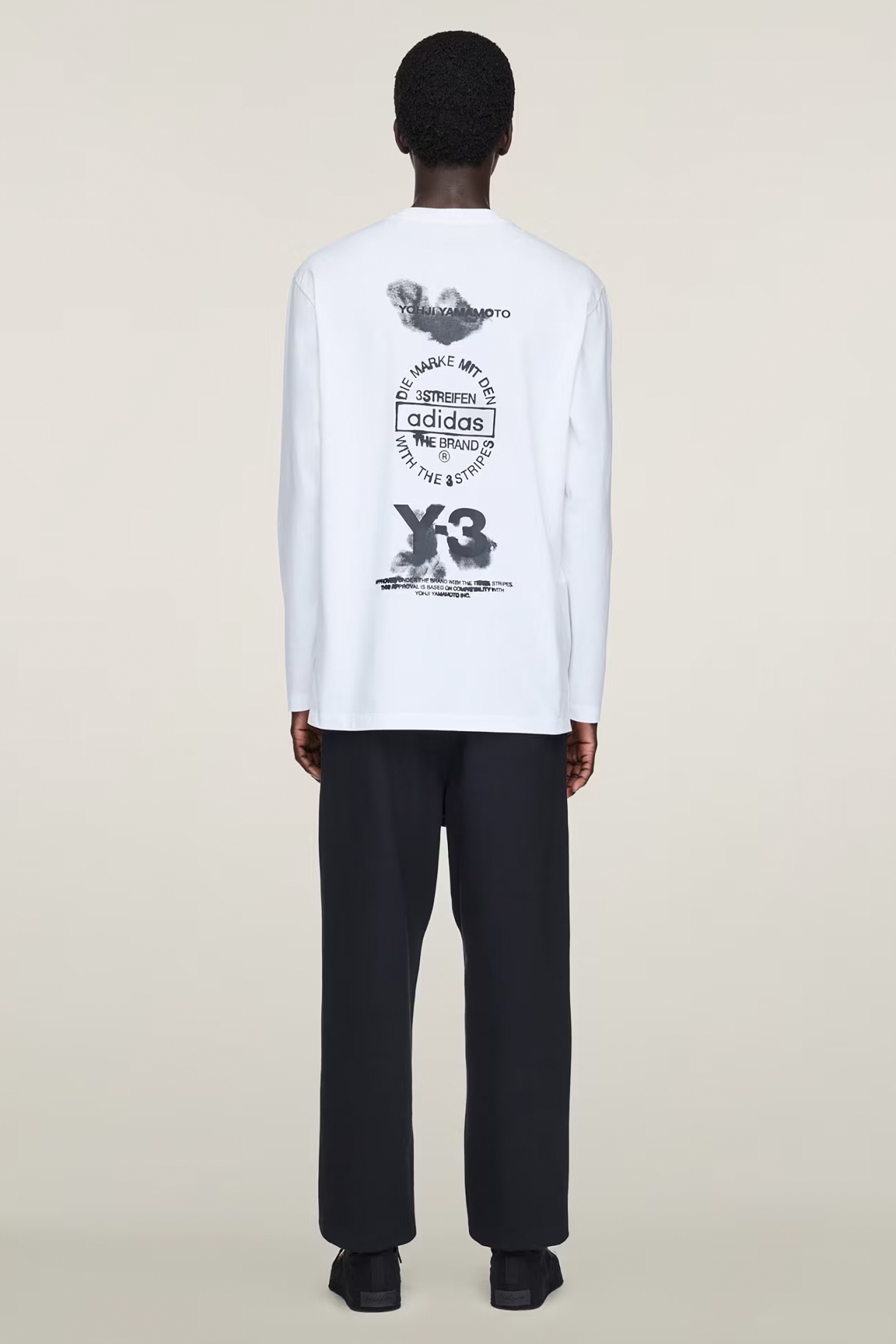 Y-3 Regular Fit Cotton Blend French Terry Sweatpants Mantel, Laborkittel, Langarm, Person, Hemd
