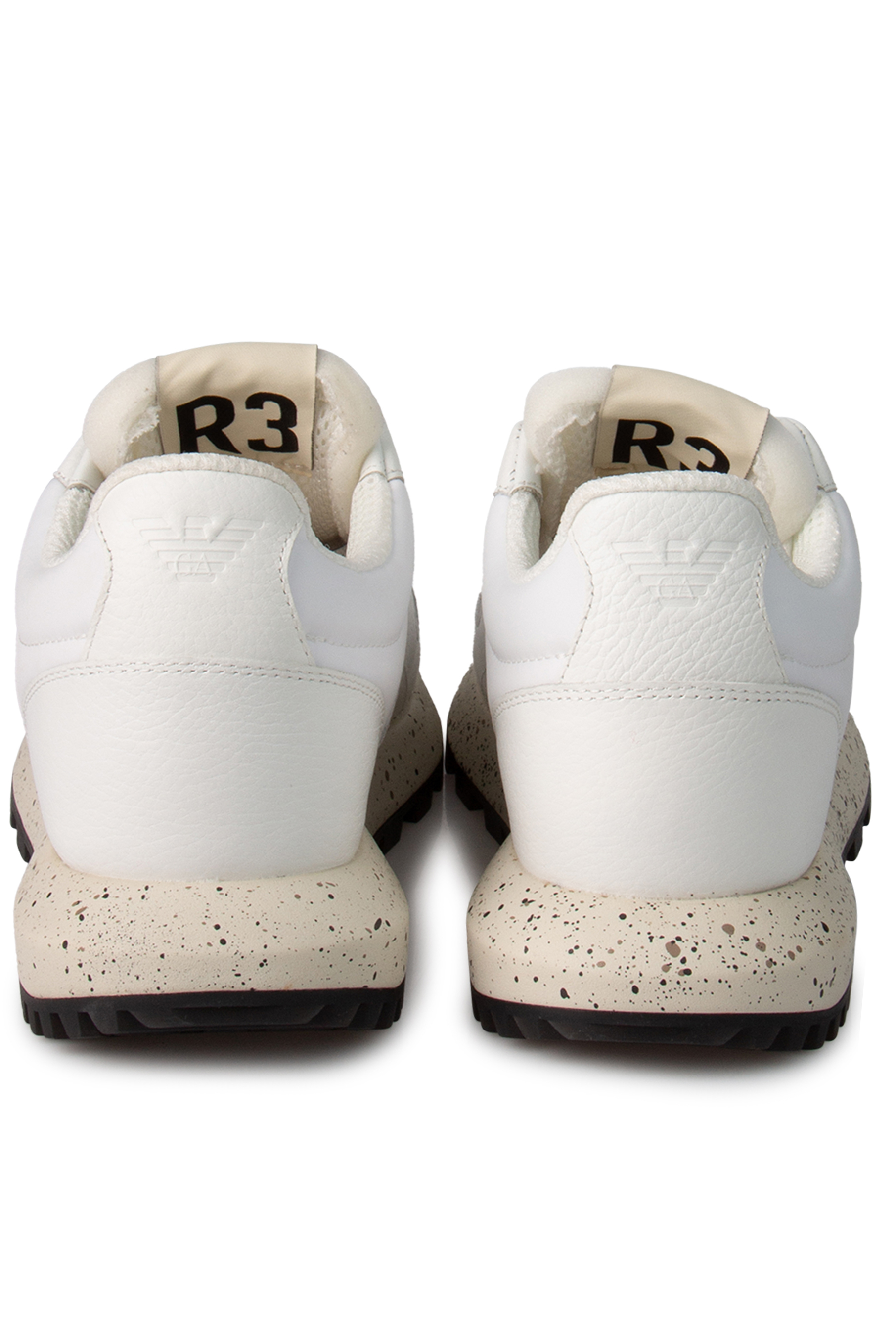 EMPORIO ARMANI Sustainable Collection Leather Sneakers