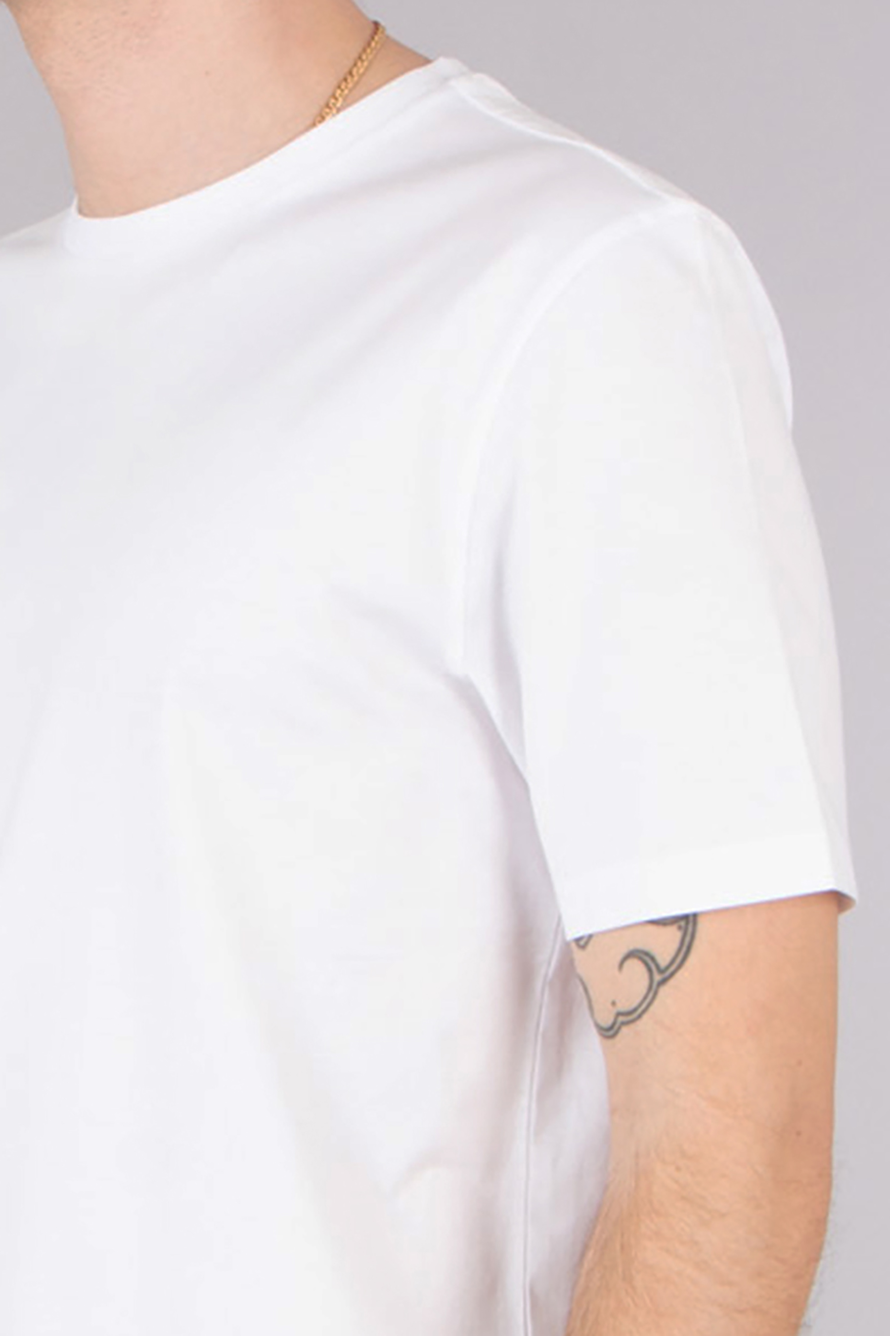 HUGO Slim Fit Mercerized Cotton T-Shirt Dimerstee T-shirt, Ärmel, Erwachsener, Mann, Person