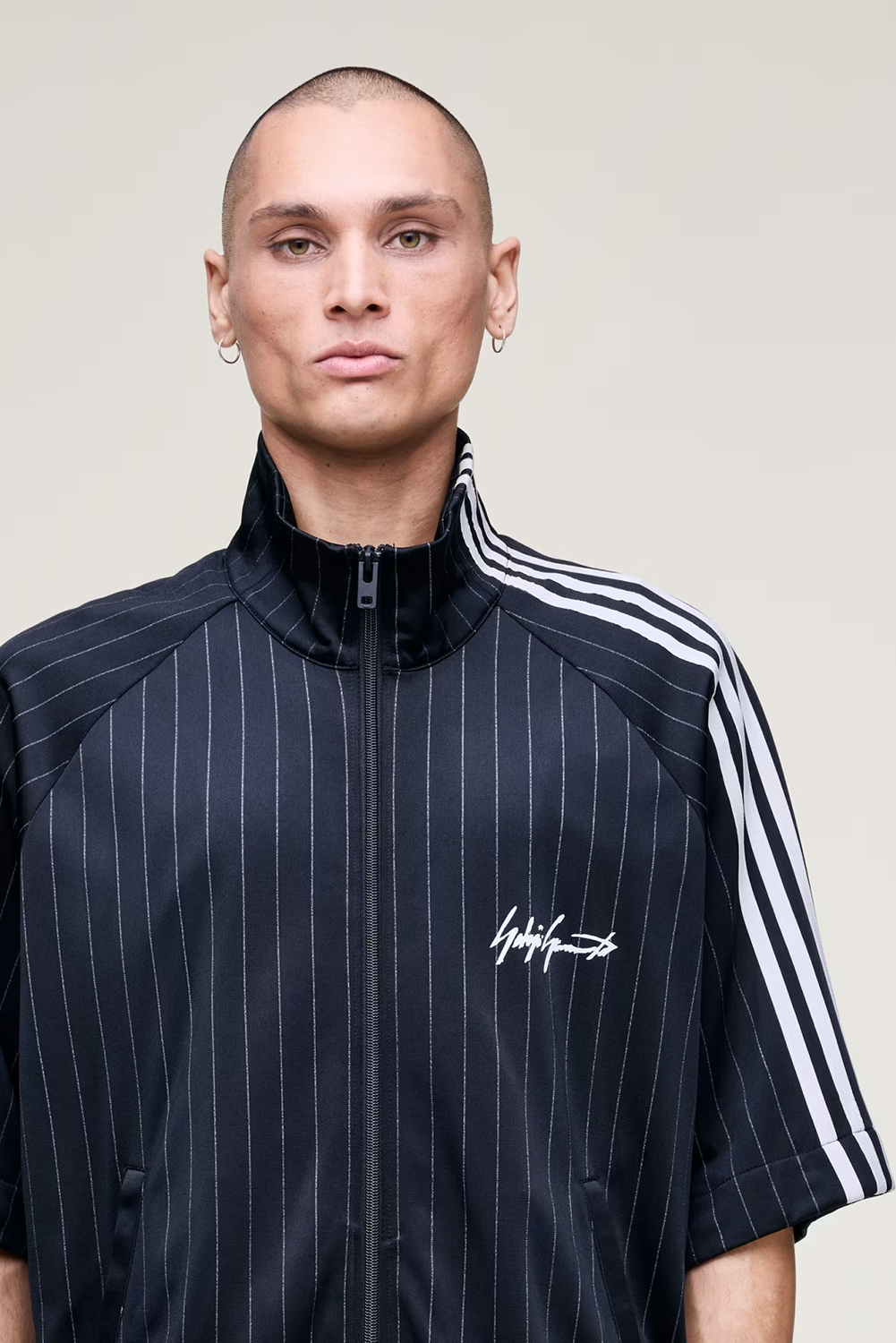 Y-3 Loose Fit Pinstripe Basketball Track Top