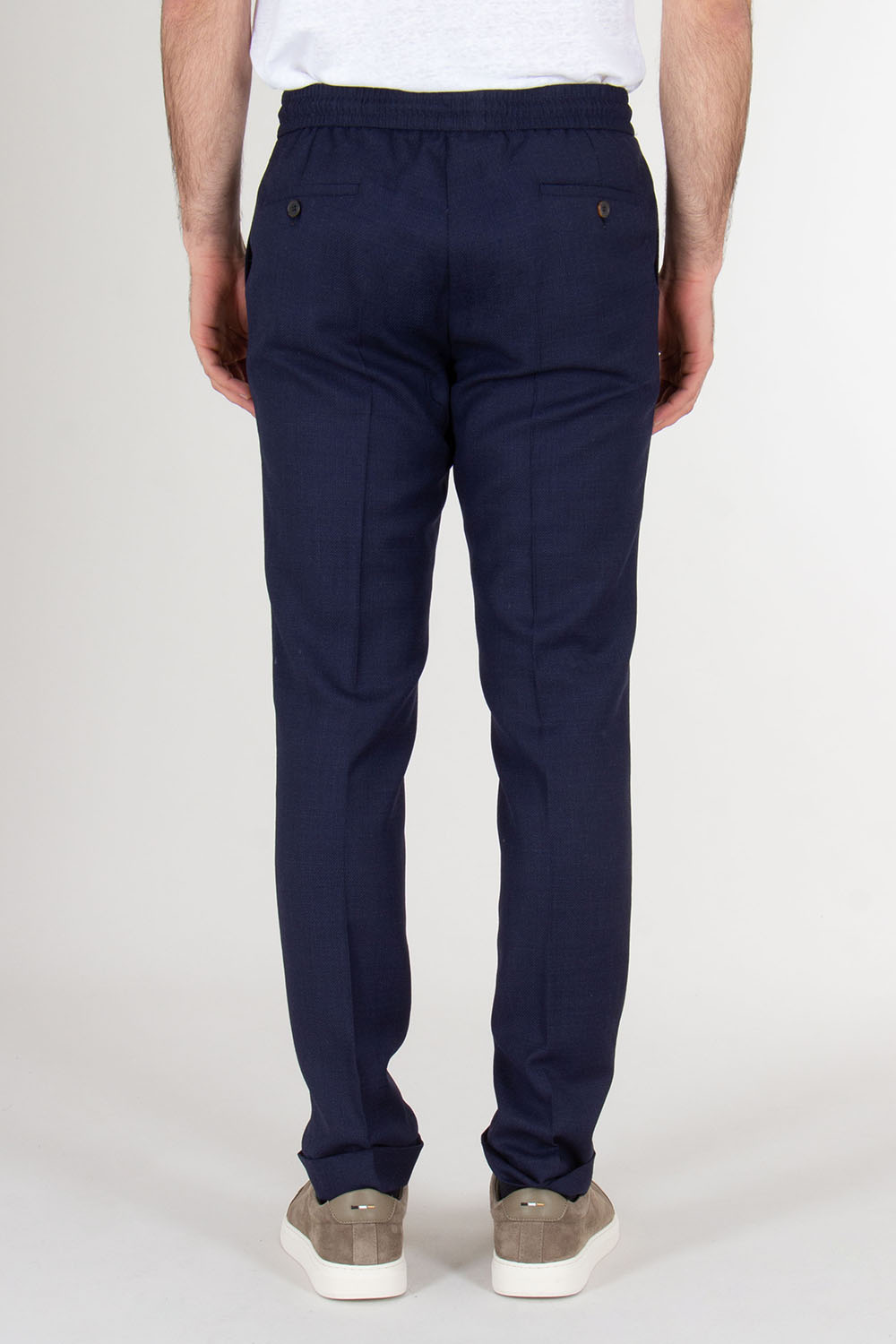 PAUL SMITH Slim Fit Drawstring-Waist Wool Trousers