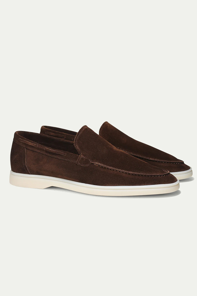 AURÉLIEN Yacht Loafers Chocolate