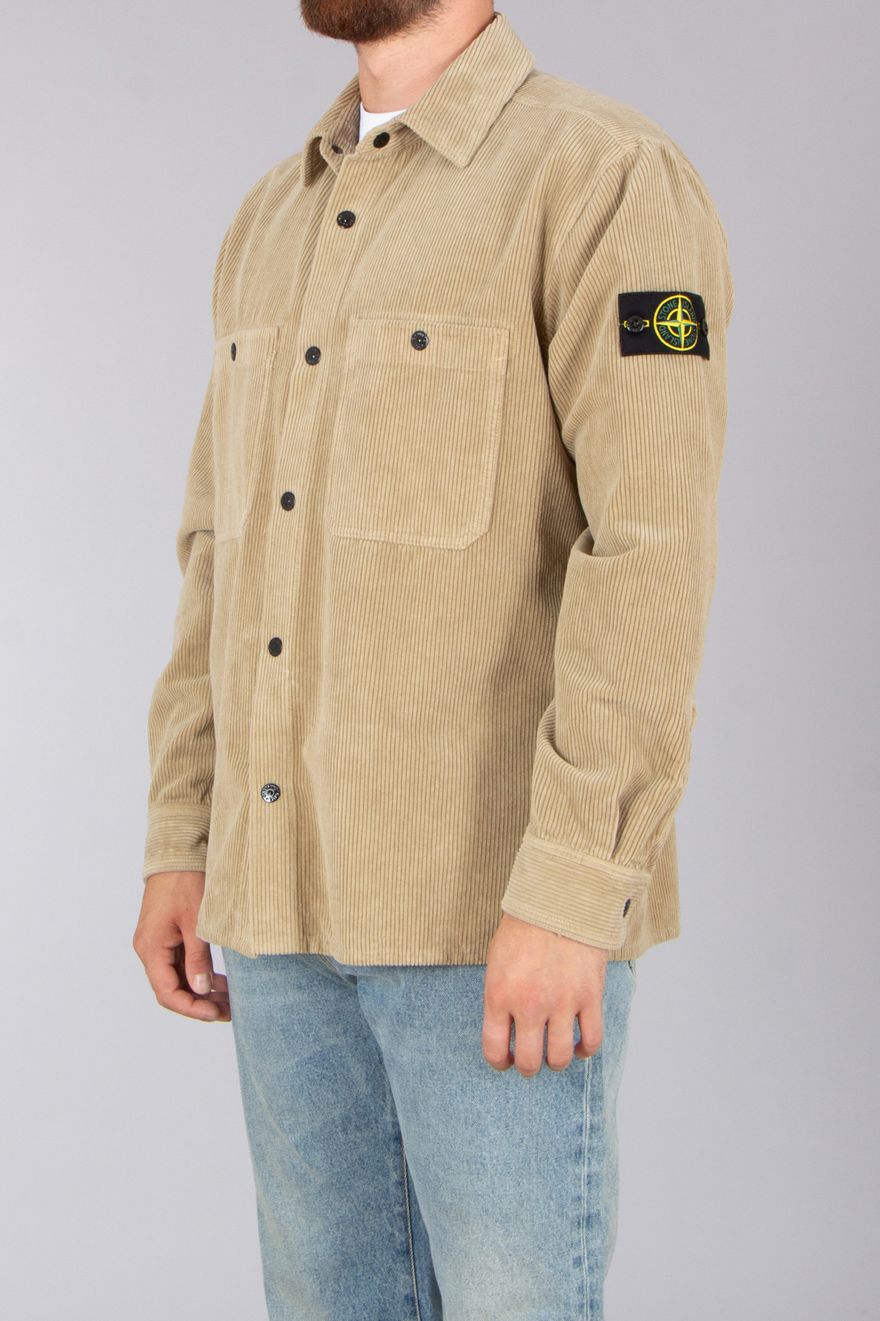Hemd, Langarm, Mantel, Jeans, Khaki