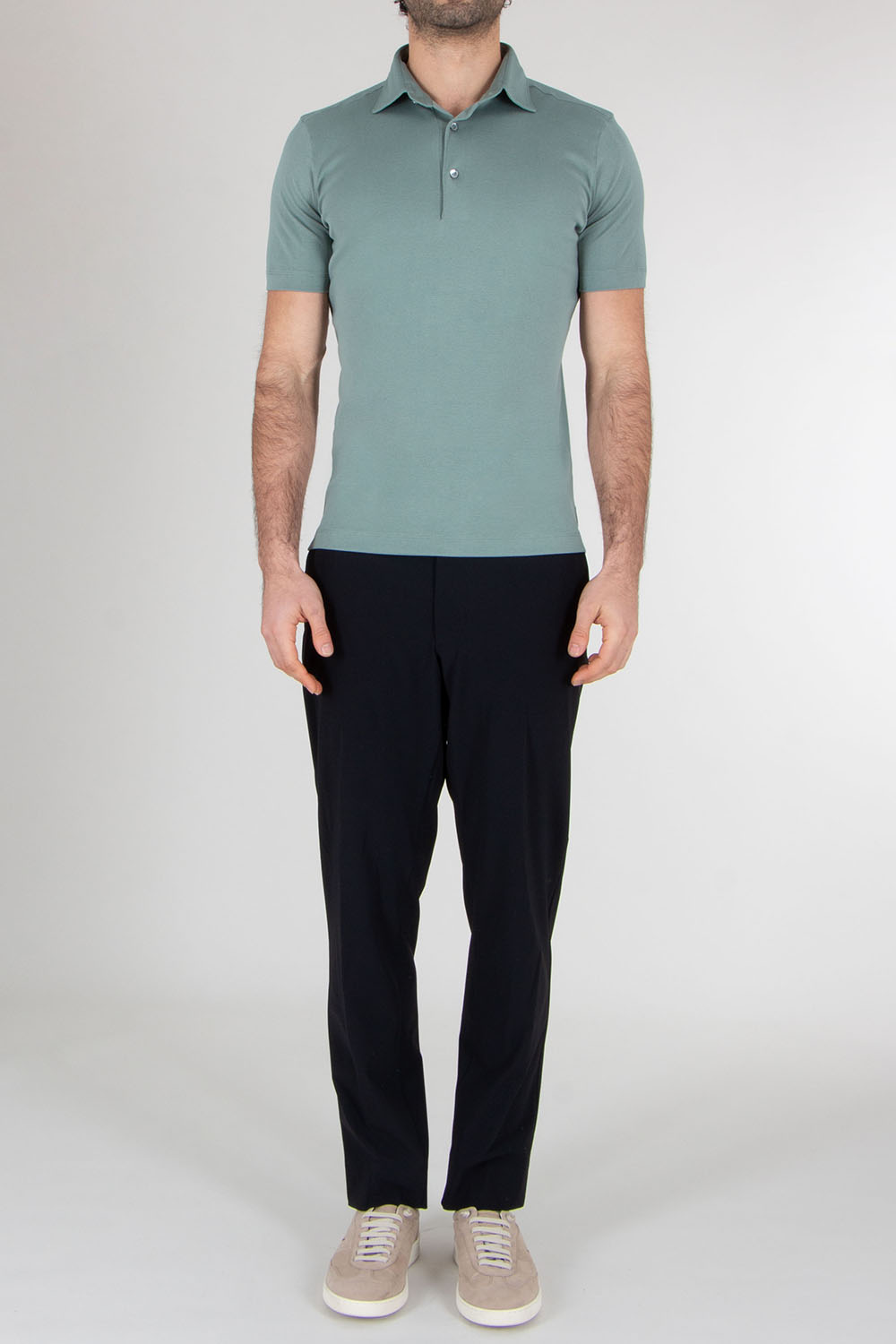 STEFAN BRANDT Regular Fit Urpima Sea Island Cotton Jersey Polo Shirt Luca